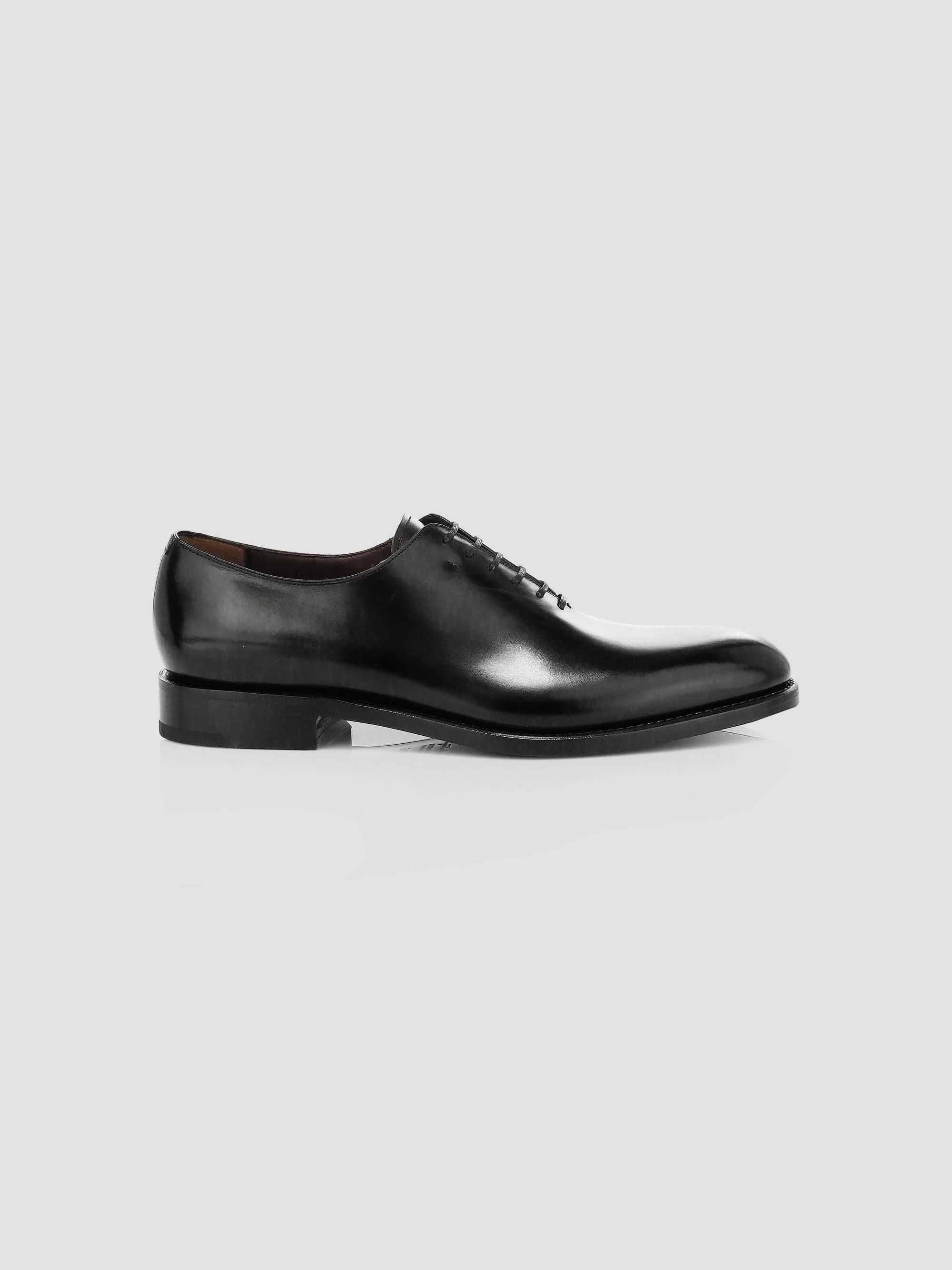 Men's Angiolo Lace-Up Leather Dress Shoes - Nero - 1