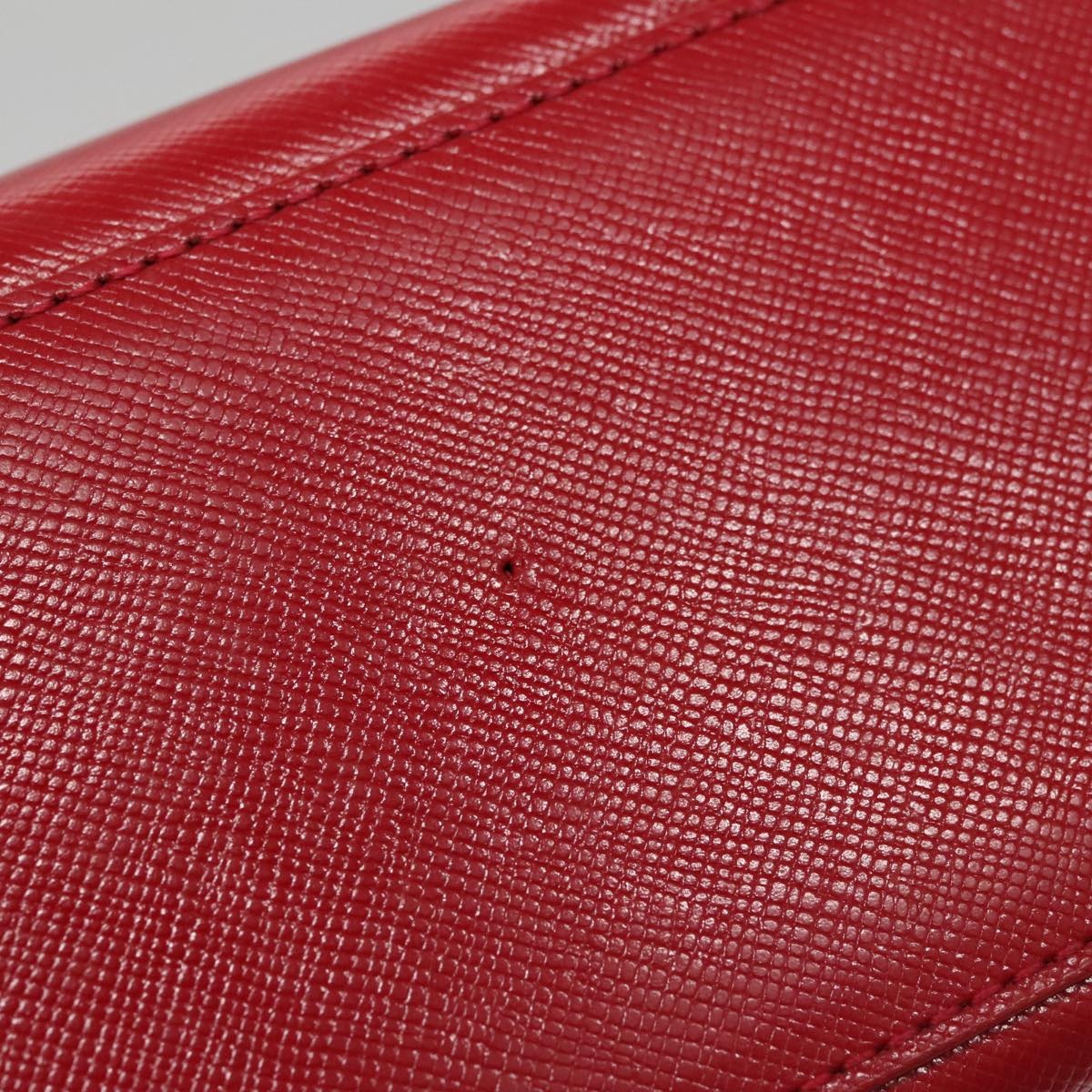 Burberry Nova Check Hand Bag Canvas Leather Beige Red Gold - 10