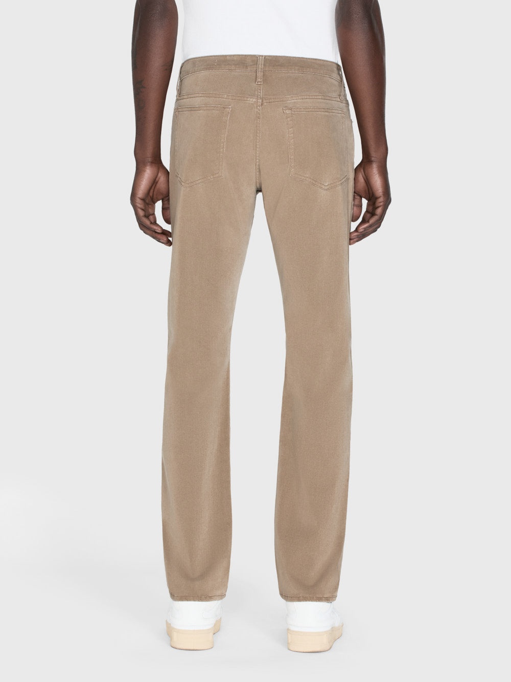 L'Homme Slim Brushed Twill in Dark Khaki - 5