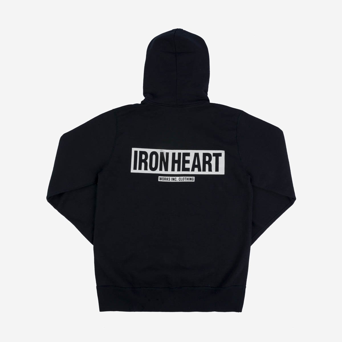 IHSW-65-BLK Printed 14oz Ultra Heavyweight Loopwheel Cotton Zippered Hoodie - Black - 5