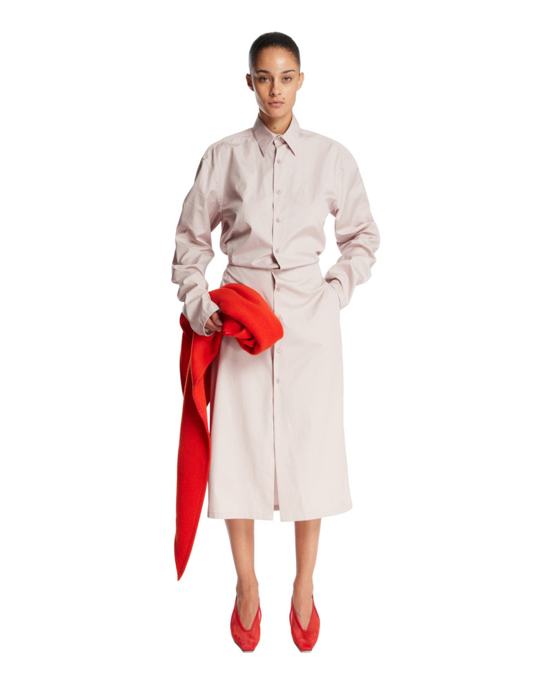 RIER Pink Cotton Shirt Dress outlook