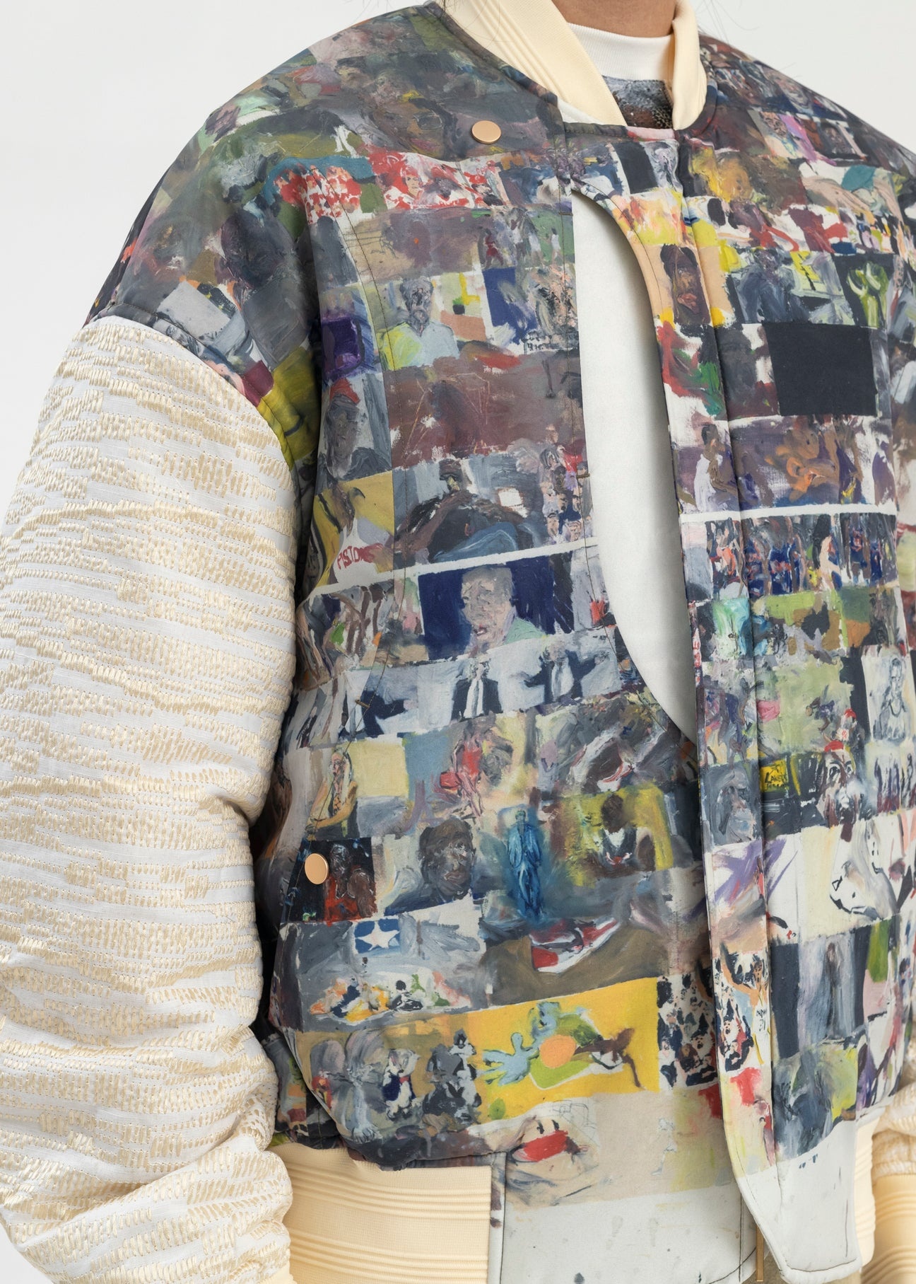 MULTICOLOR HOLIDAY PADDED BOMBER JACKET ARTIST EDITION - 4