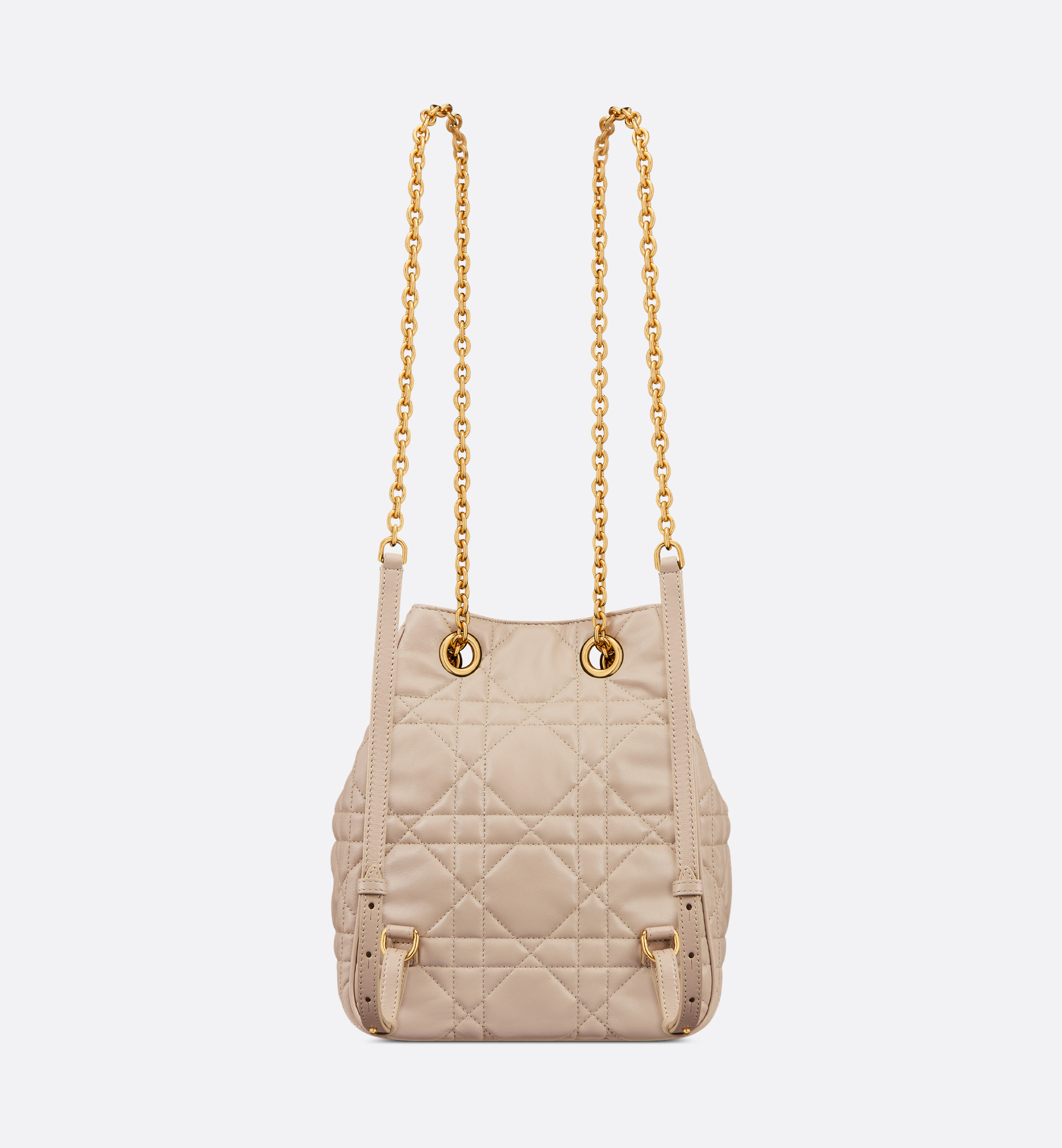 Medium Dior Caro Multicarry Backpack with Chain - 2