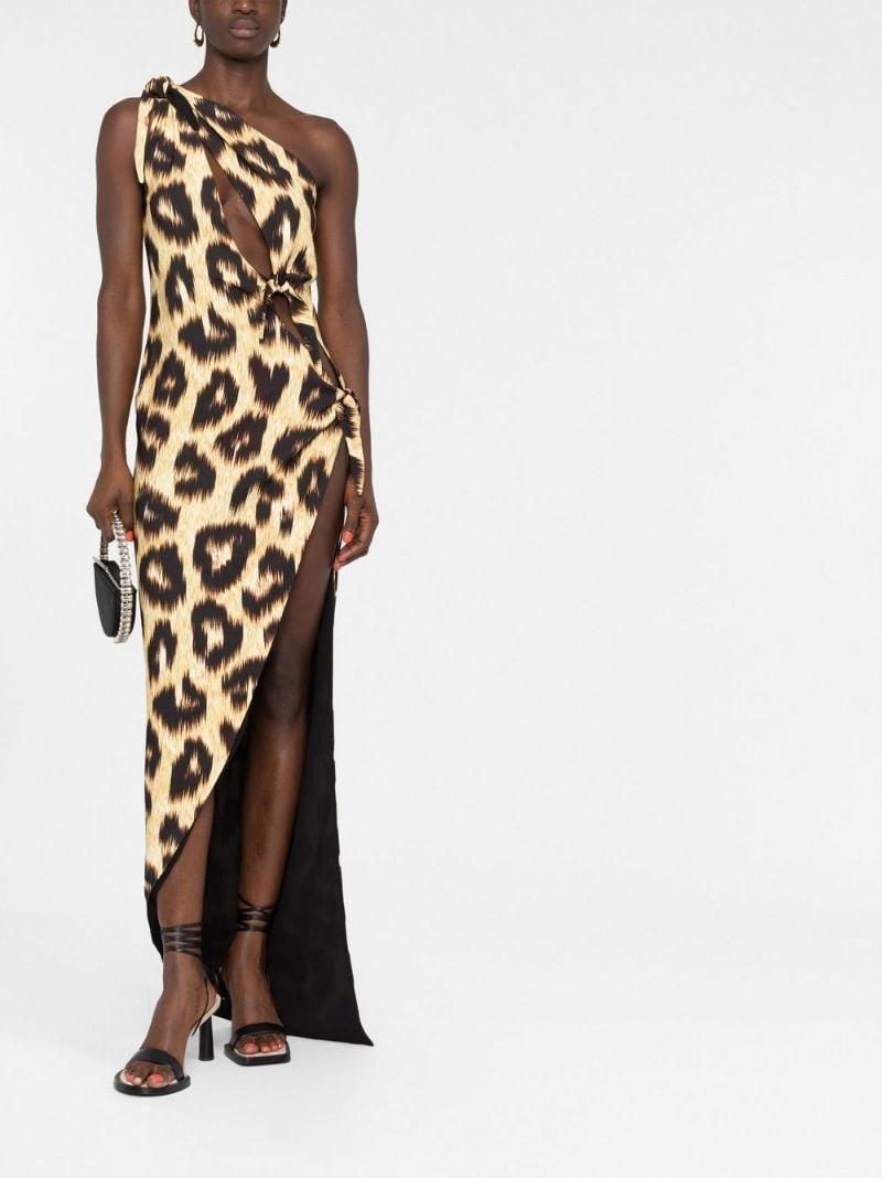 leopard-print maxi dress - 2