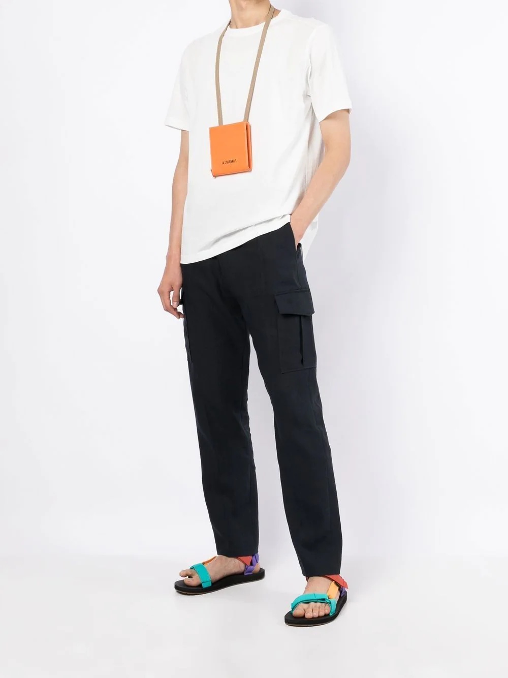 straight-leg cargo trousers - 2