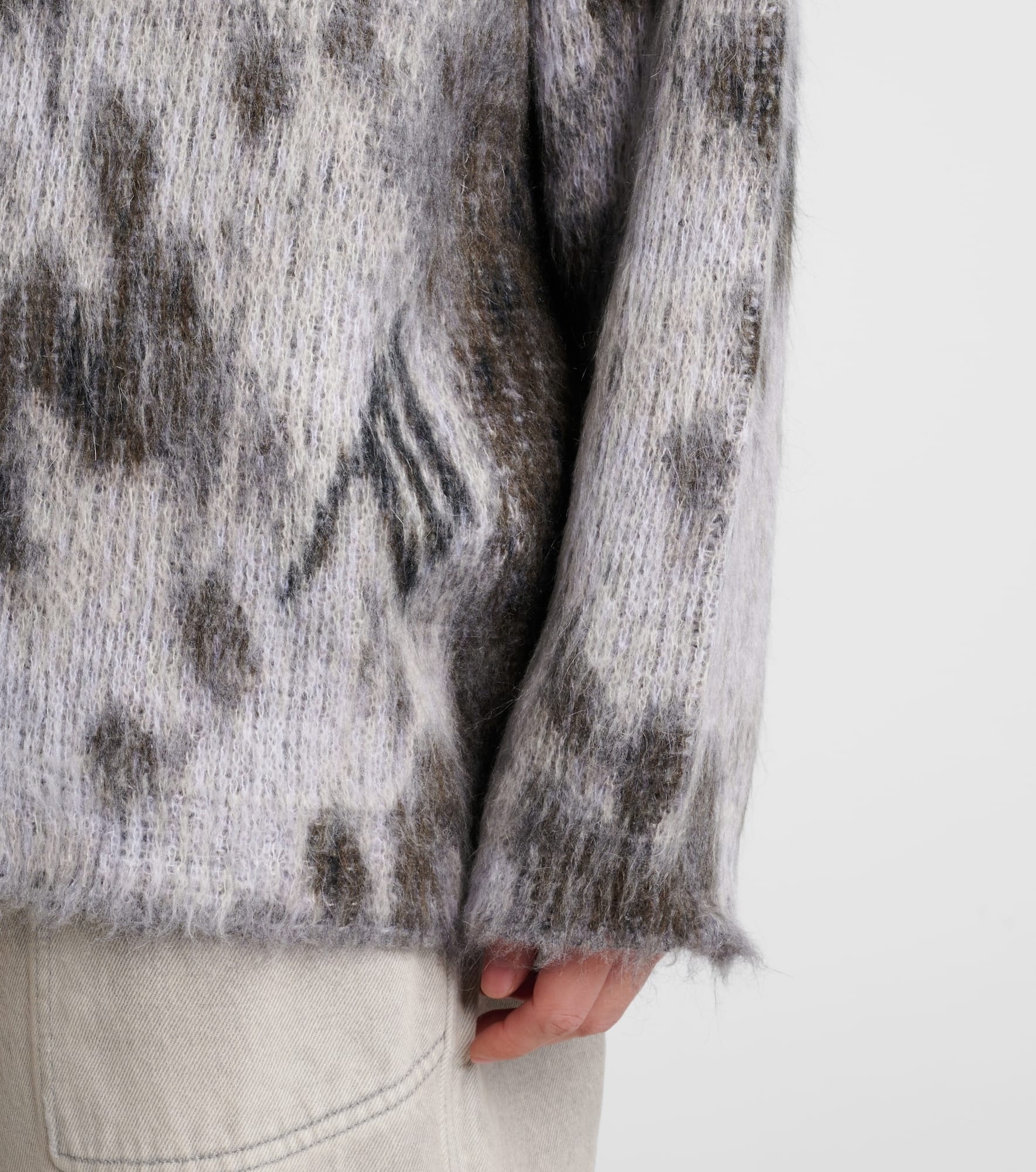 Leopard-print jacquard sweater - 5