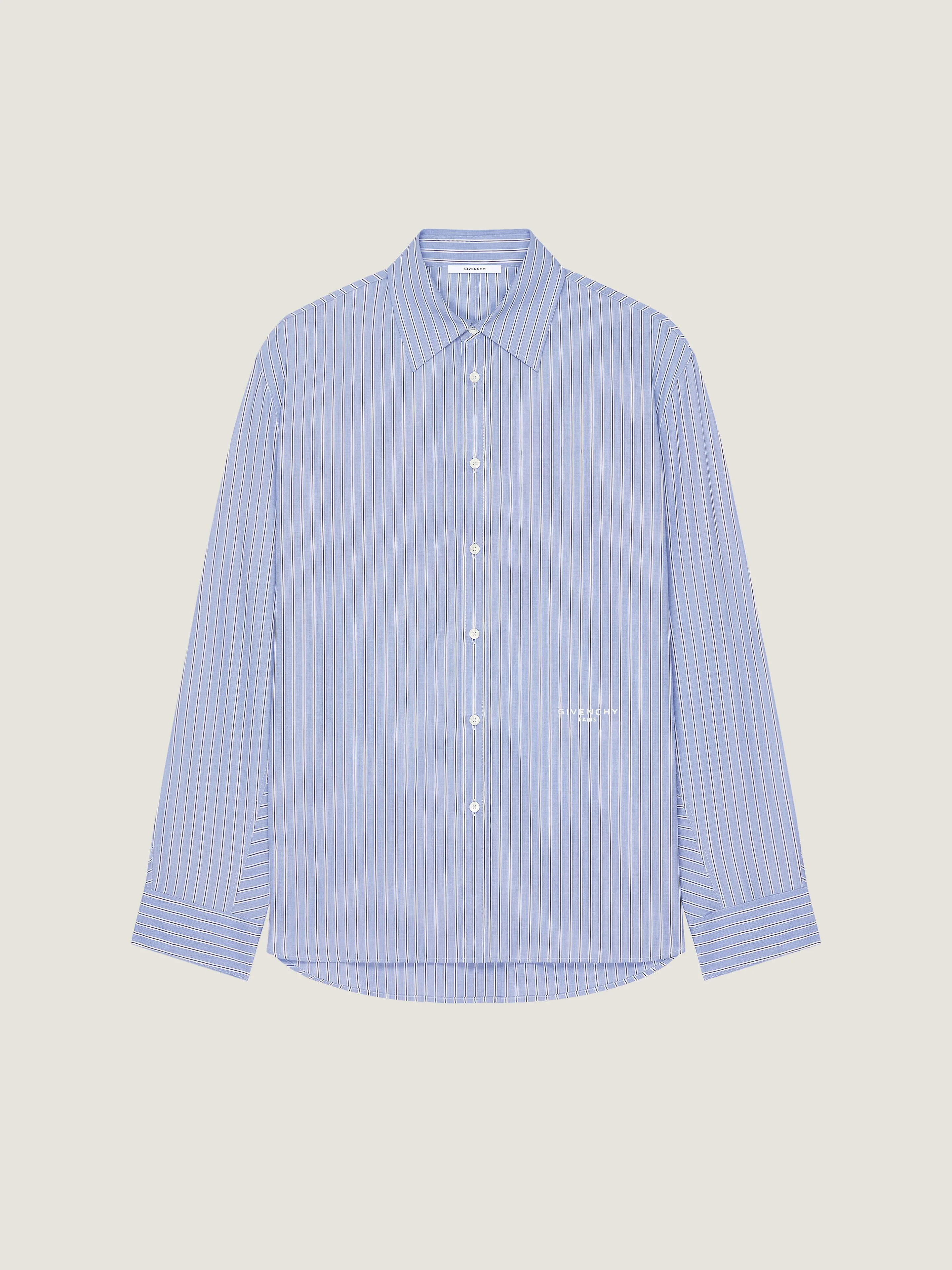 COUTURE SEAM STRIPED SHIRT IN COTTON OXFORD - 1