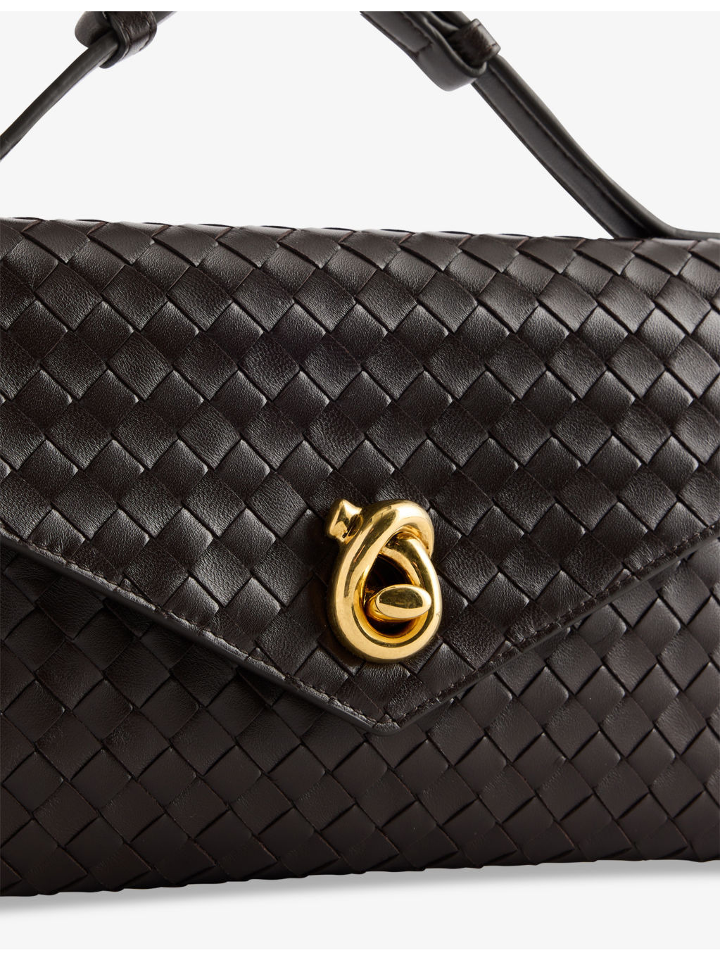 Knot Lock Leather Top-Handle Bag - 3