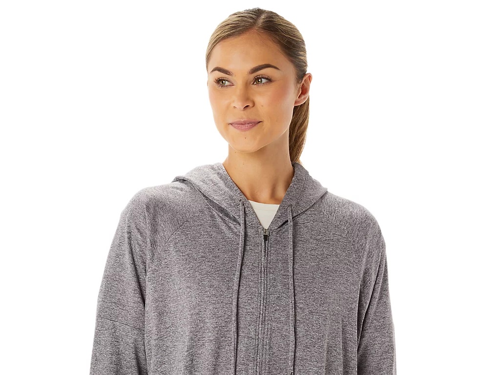 WOMEN'S SOFT STRETCH KNIT FULL ZIP HOODIE - 4