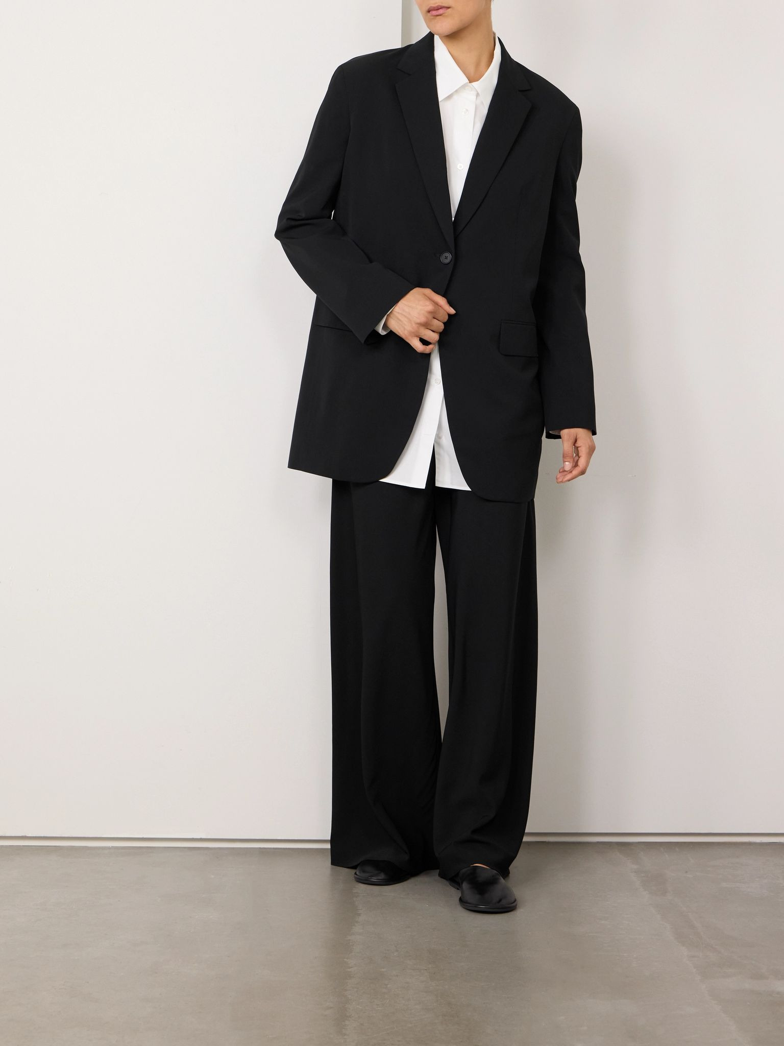 Essentials Gala jersey wide-leg pants Black - 2