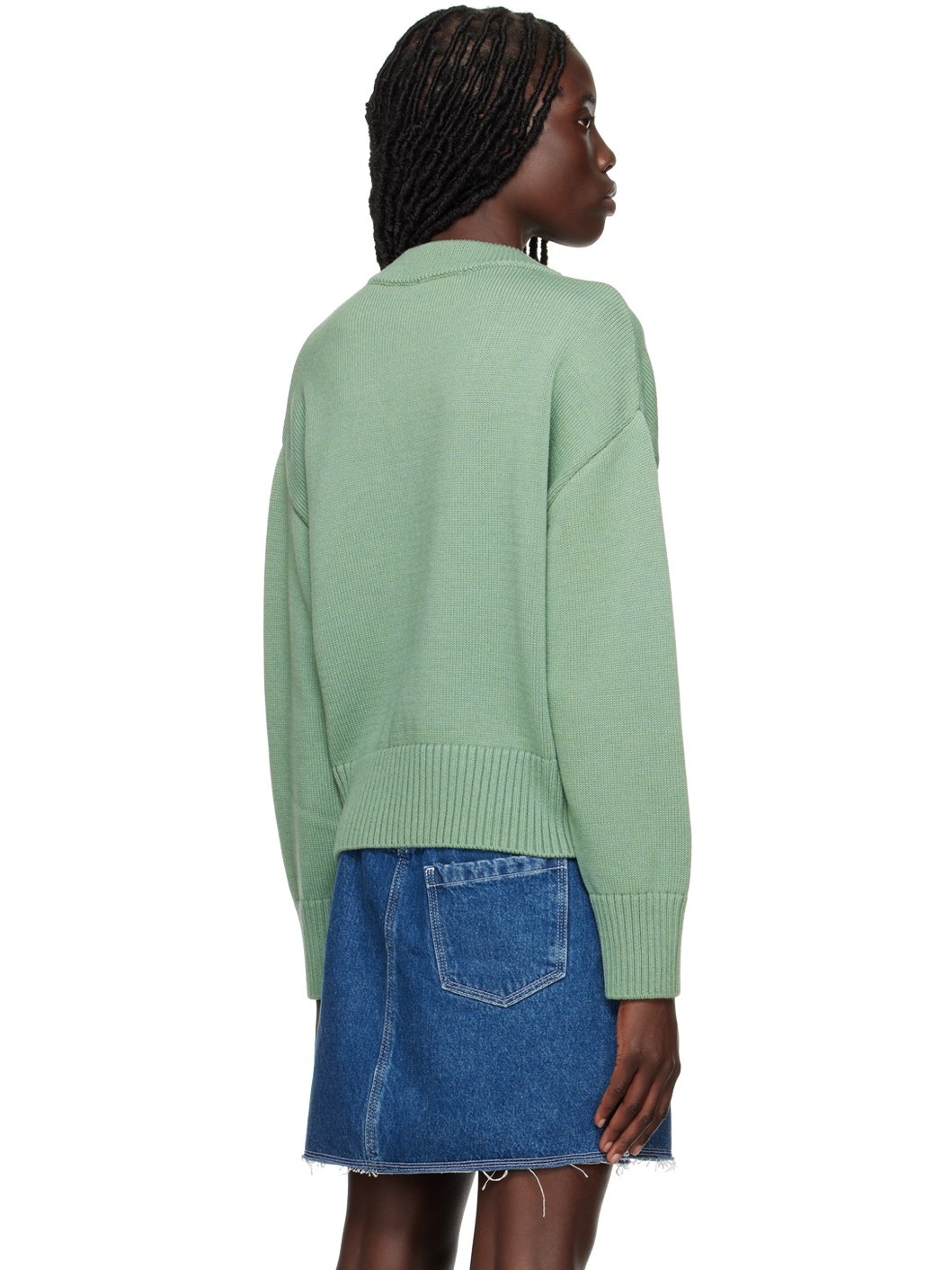 SSENSE Exclusive Green Ami de Cœur Cardigan - 3