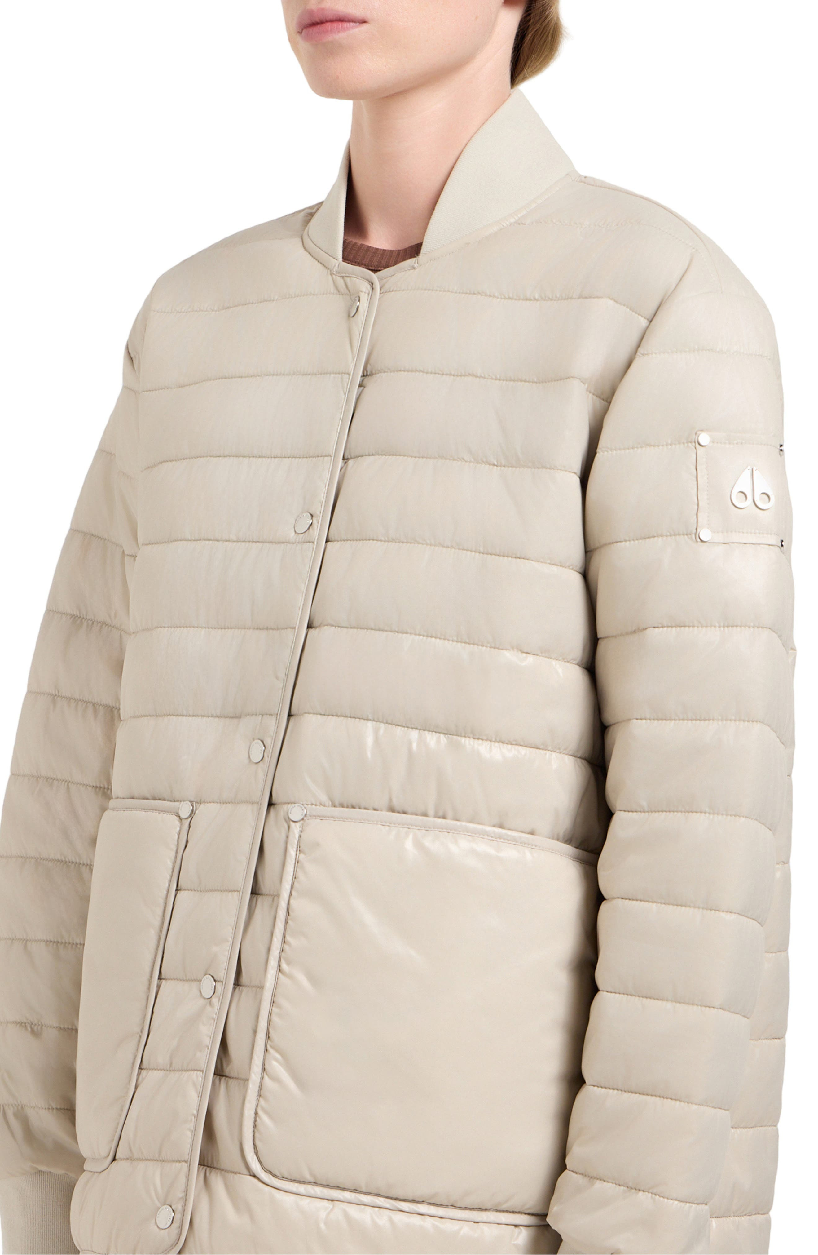 Moose Knuckles Eden Water Repellent Liner Jacket in Alabaster at Nordstrom - 4