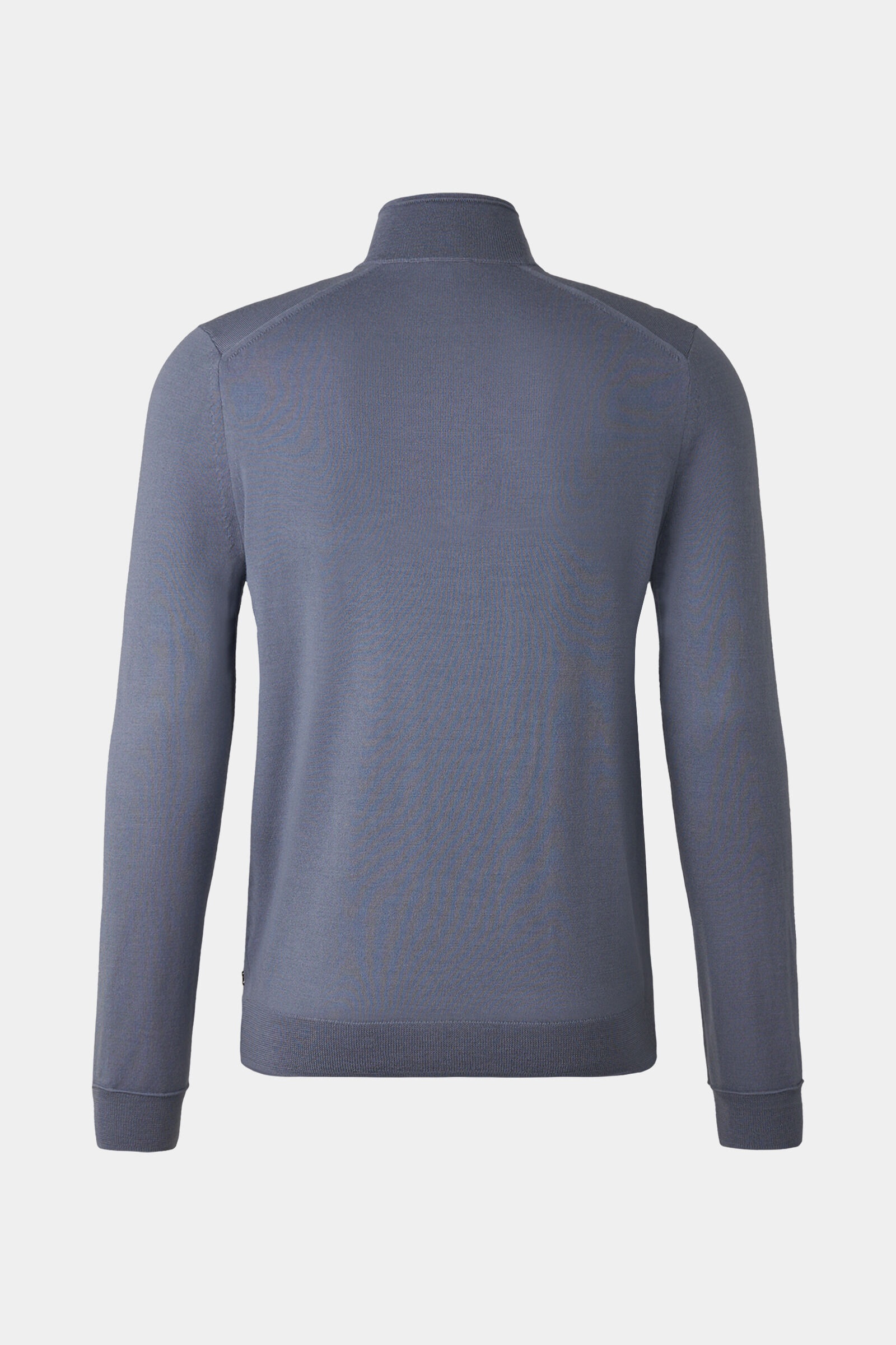 Ouri Fine-knit half-zippered sweater in Blue gray - 2