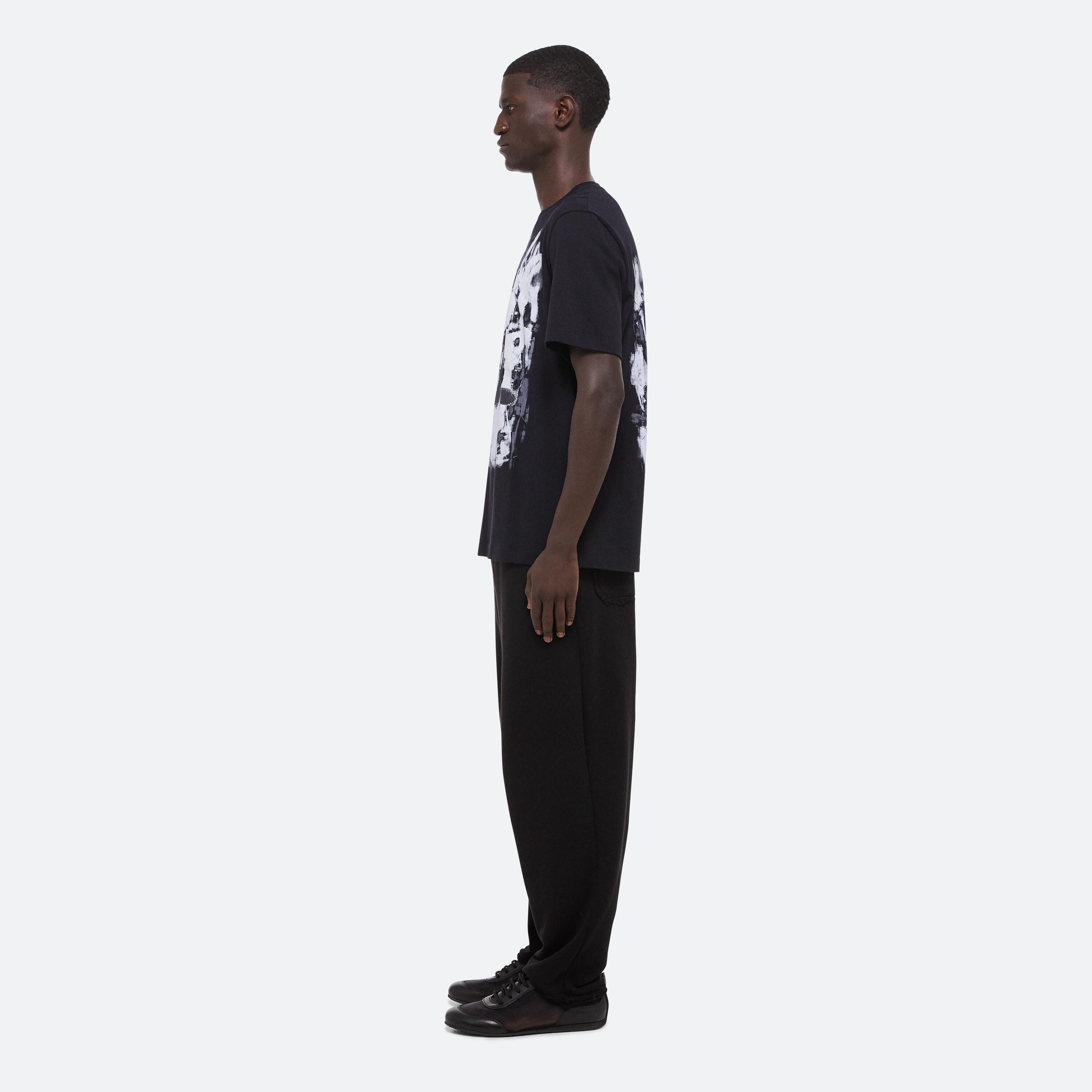 BLACK SCRIBBLE TEE - 4