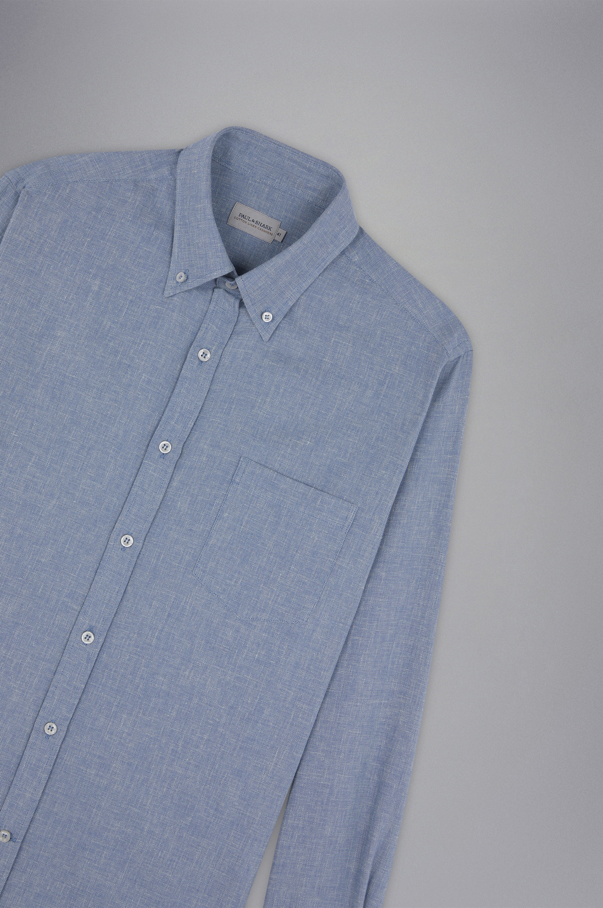 COTTON LINEN CASHMERE SHIRT - 5