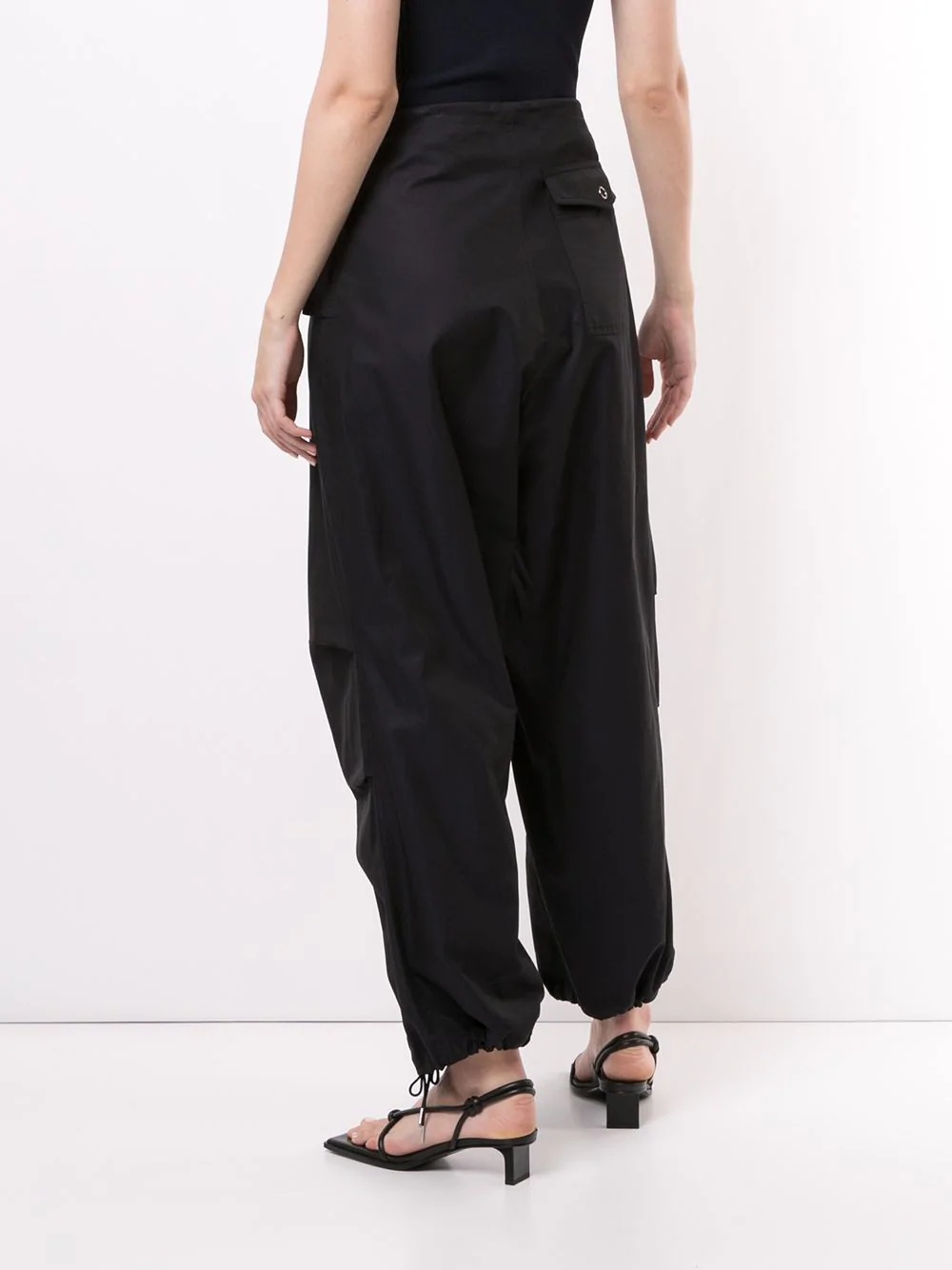 Parachute drawstring-waist trousers - 4