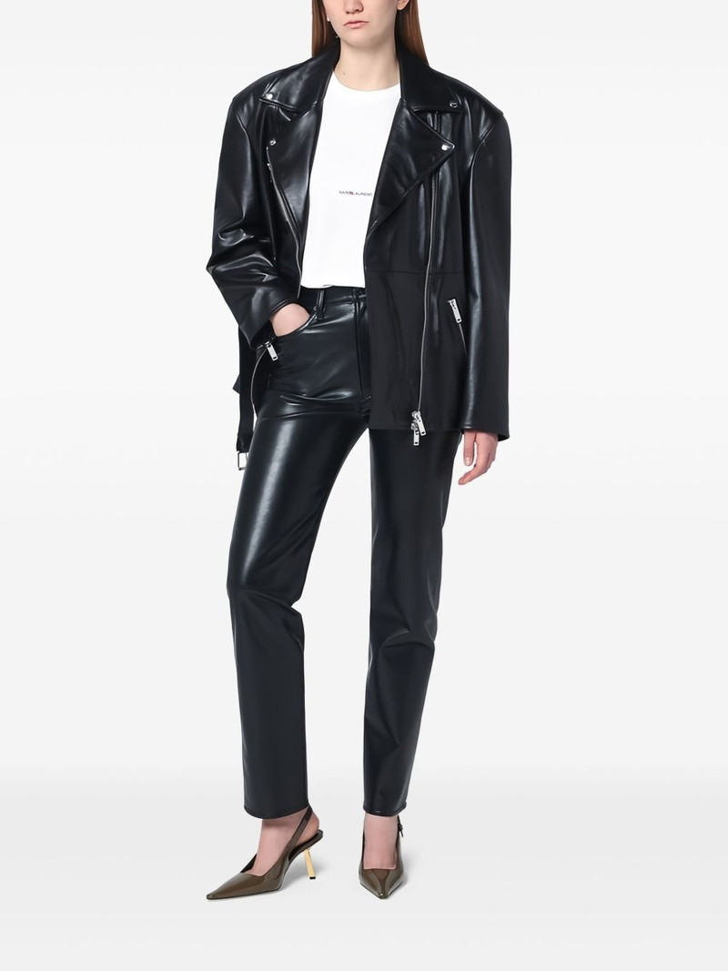 HALFBOY®️ belted leather jacket outlook