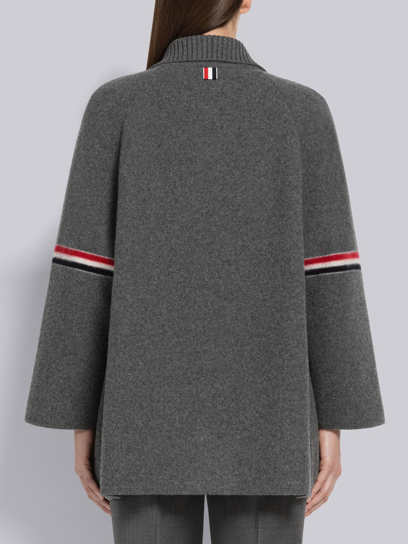 Milano Boiled Wool Armband Cropped Car Coat 3