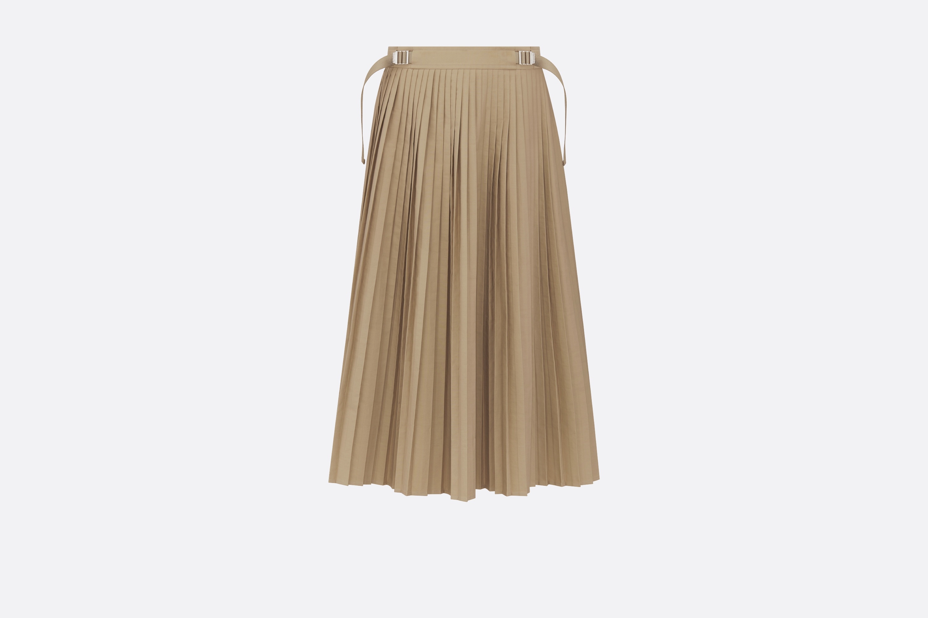 Pleated Mid-Length Skirt - 1