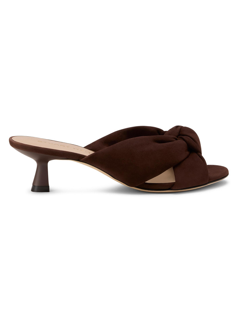 Women's Soplaya 50MM Suede Slip-On Sandals - Walnut 1