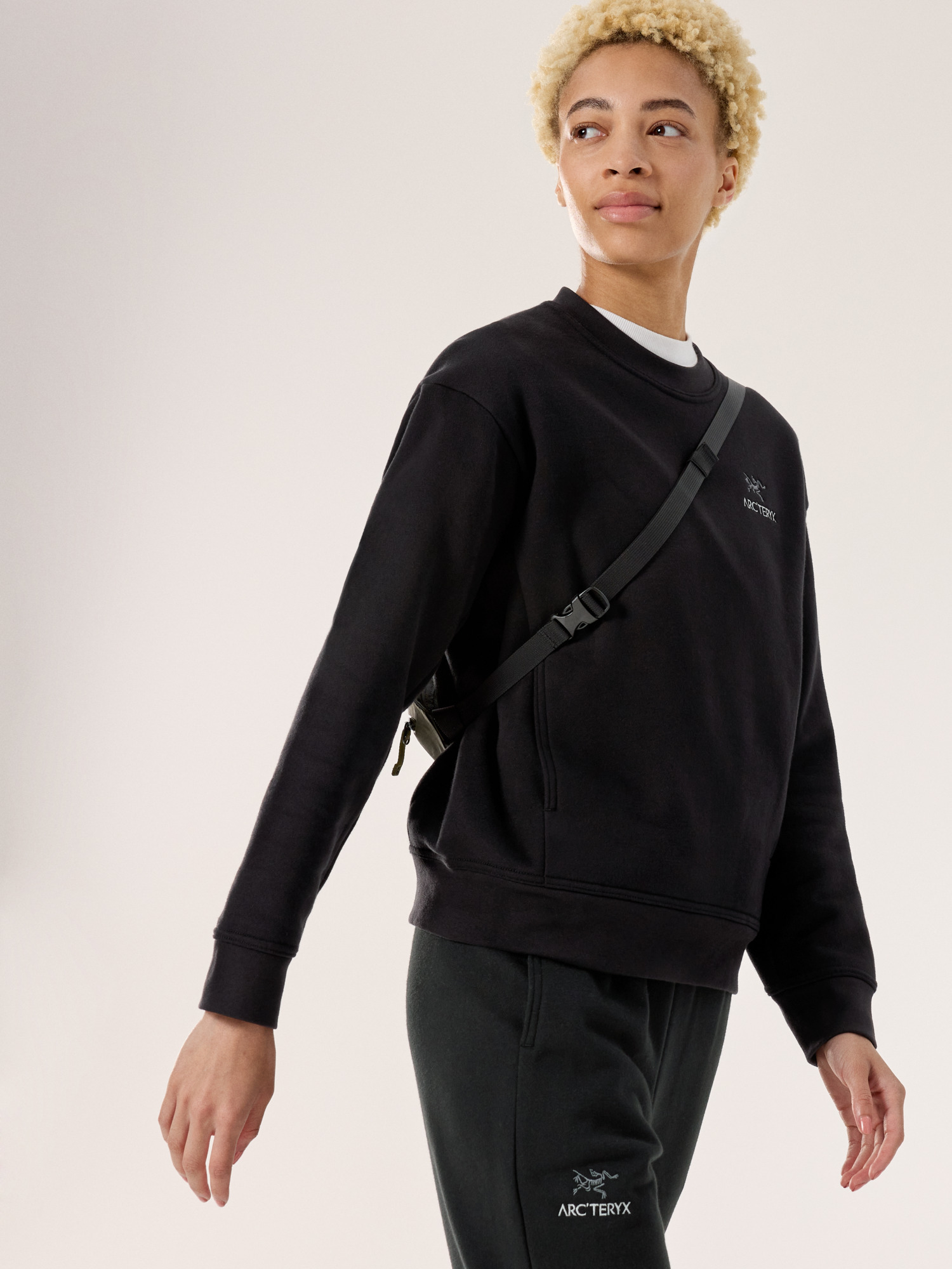 Emblem Fleece Crew Neck Pullover - 3