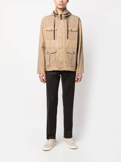Herno panelled hooded field jacket outlook