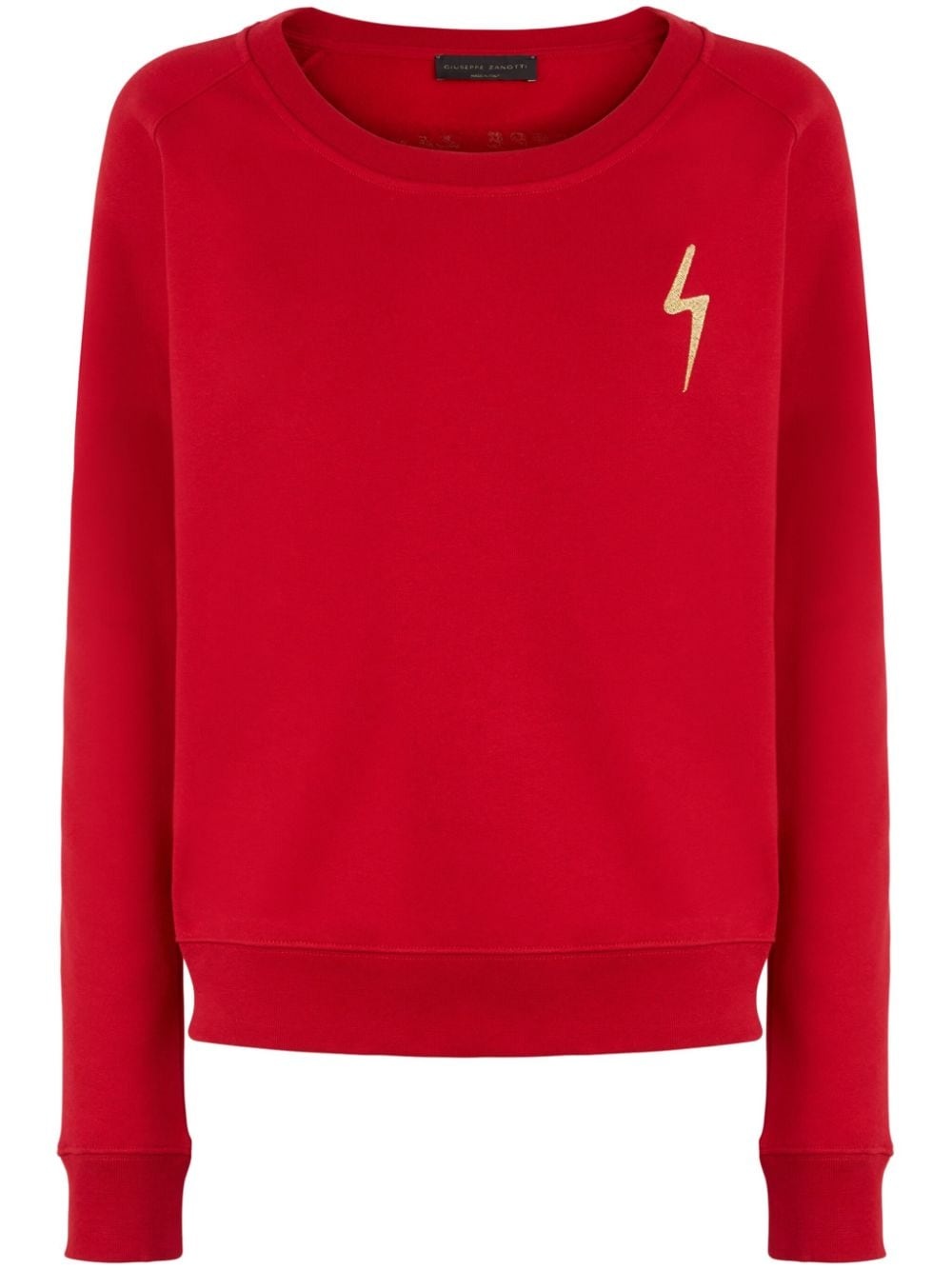 Hanane lightning bolt-embroidered sweatshirt - 1