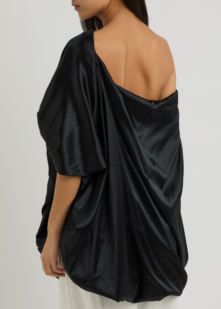 Dries Van Noten Calant Draped Stretch-silk Satin top - 3