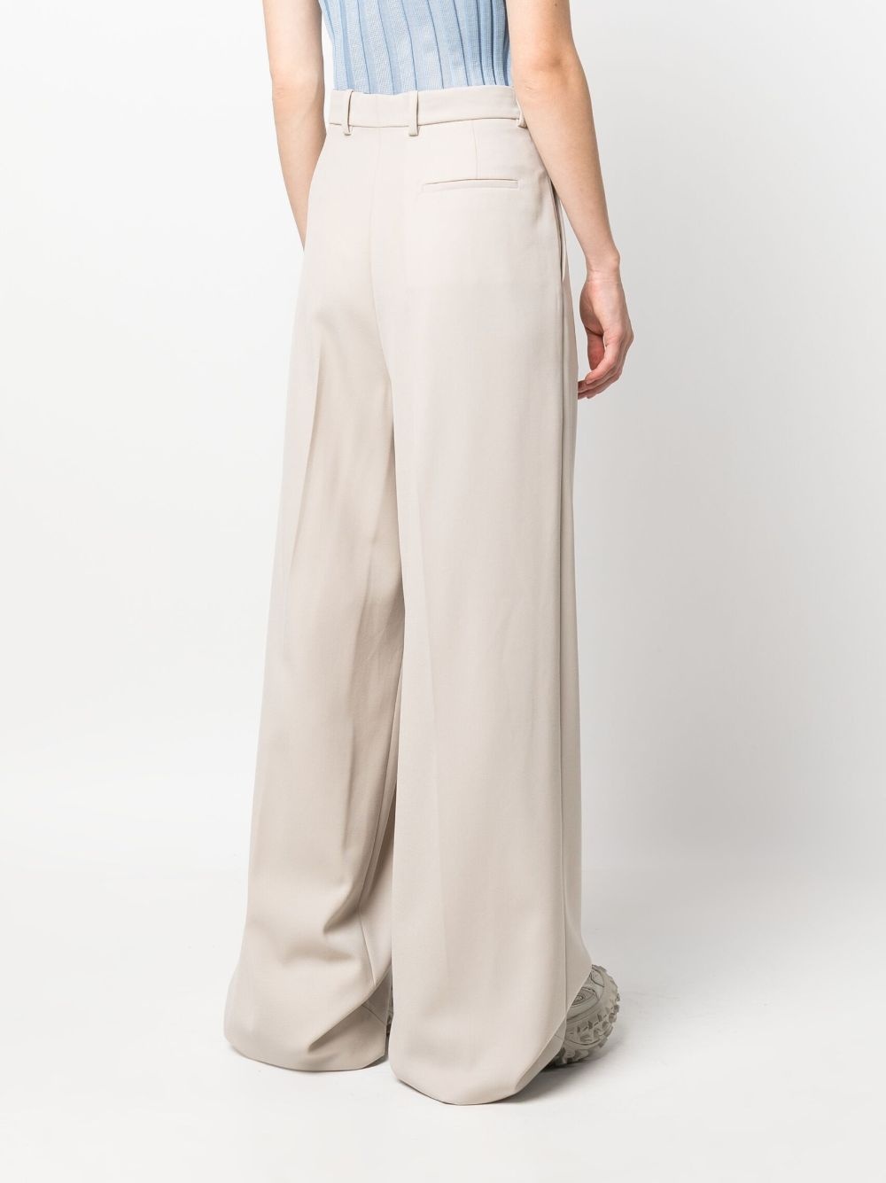 pleated cotton trousers - 4