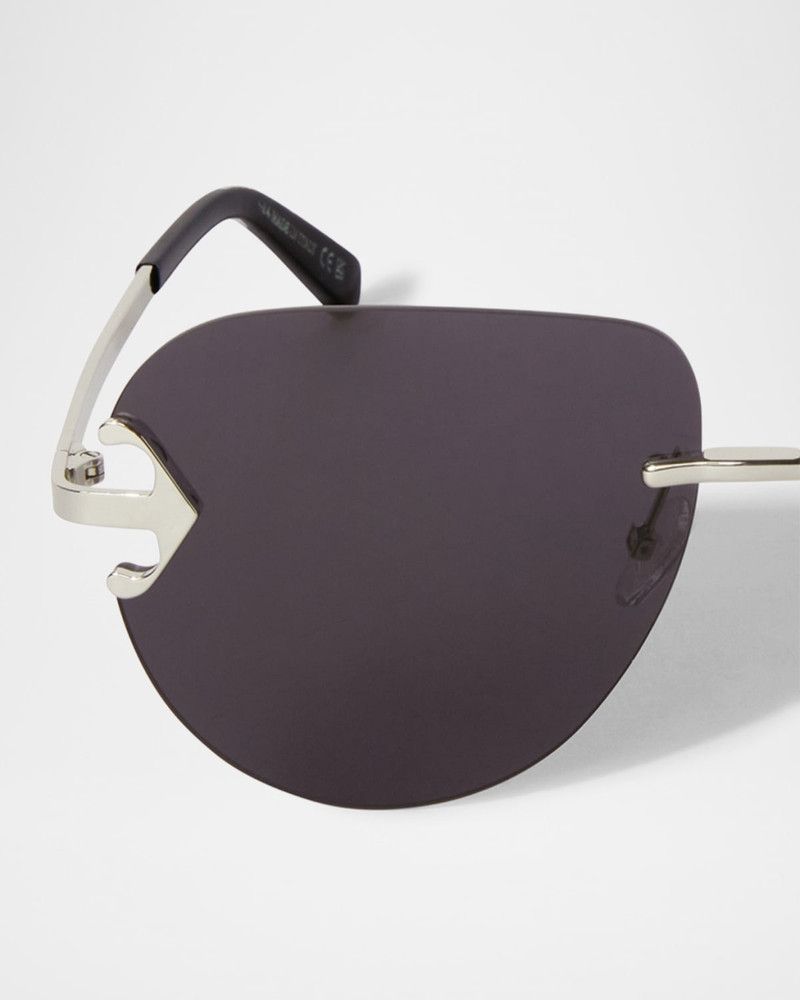 Off-White Men's Alexandria Metal Round Sunglasses outlook