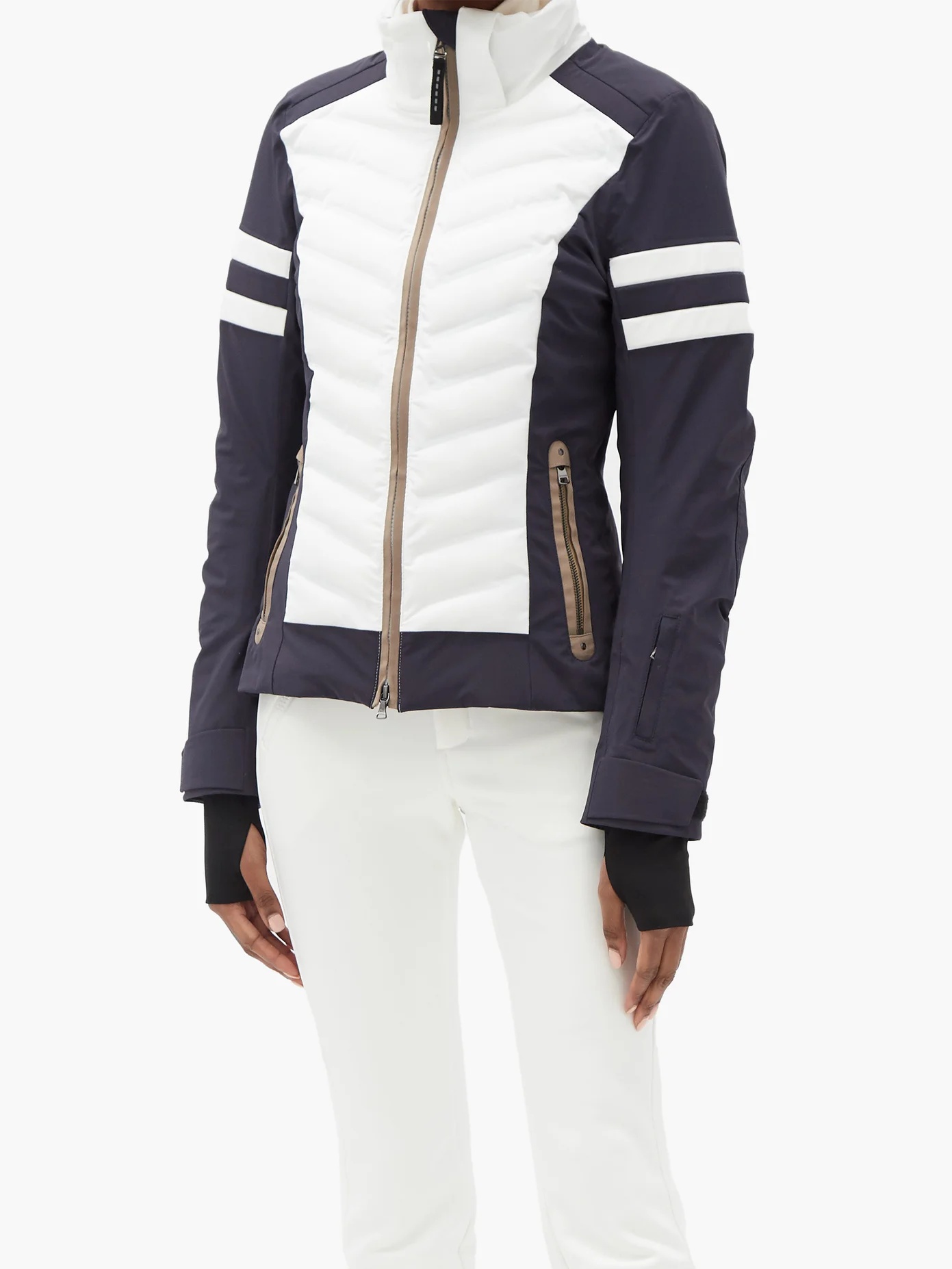 Rikela bi-colour quilted shell ski jacket - 6