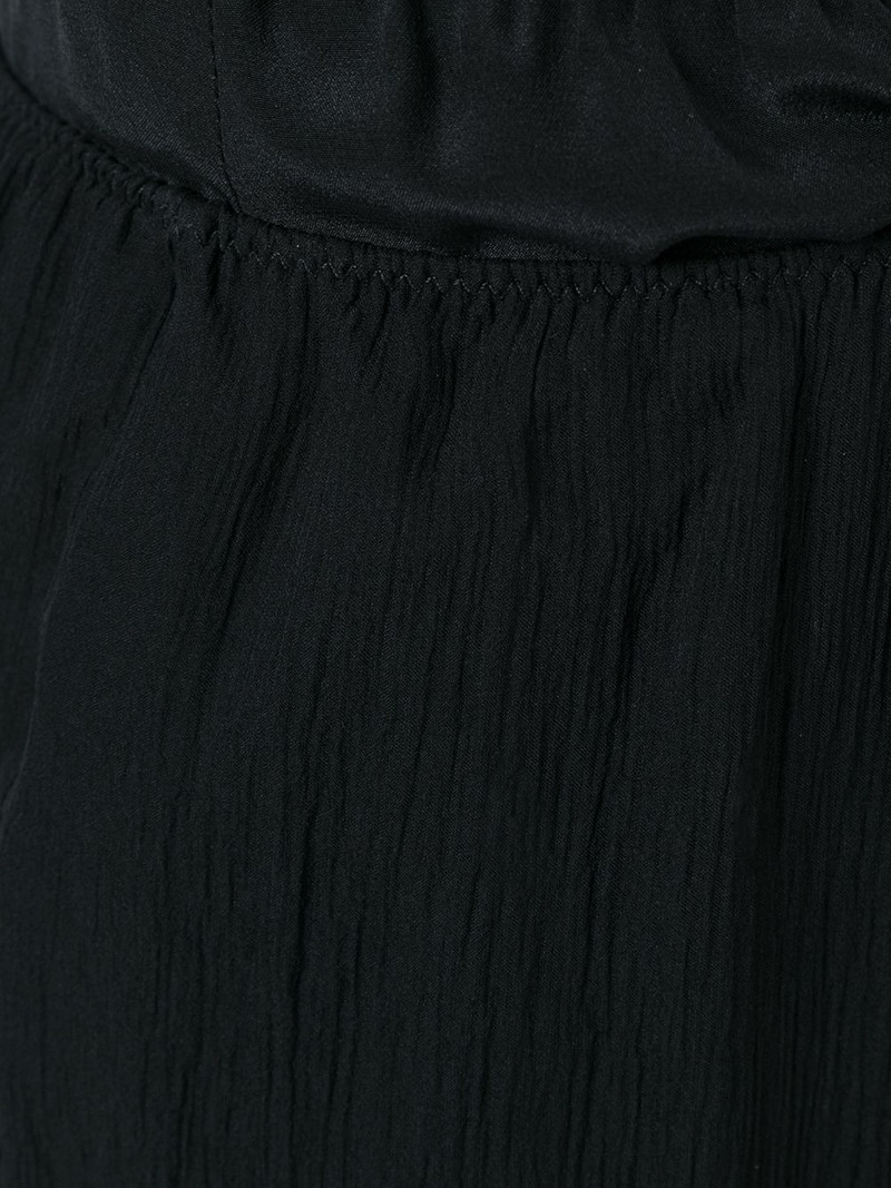 sheer effect trousers with Ostrich feather cuffed ankles 5
