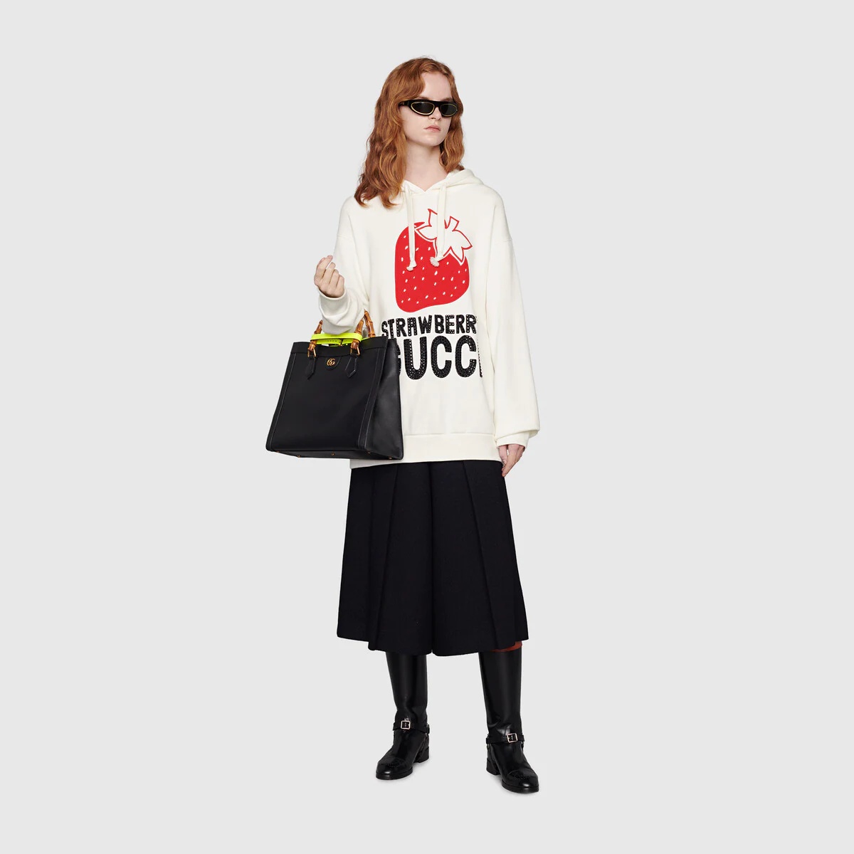 'Strawberry Gucci' cotton sweatshirt - 2