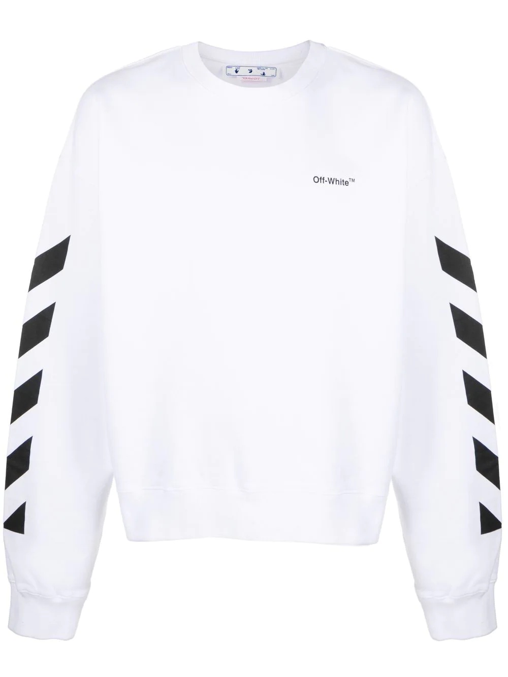 logo-print cotton sweatshirt - 1