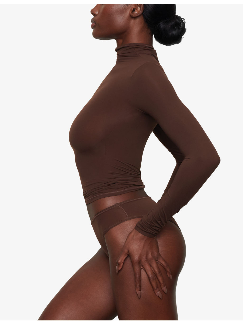 Fits Everybody turtleneck stretch-woven top - 3