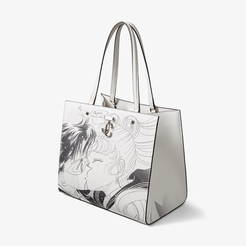 Sailor Moon & Tuxedo Mask Varenne Tote
Monochrome Manga Printed PU Leather Tote Bag 4