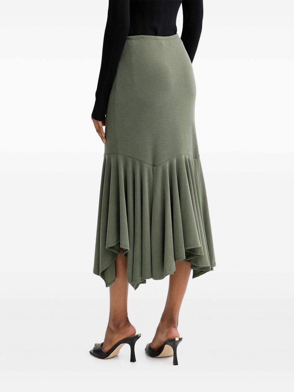 ruffled asymmetric skirt - 4