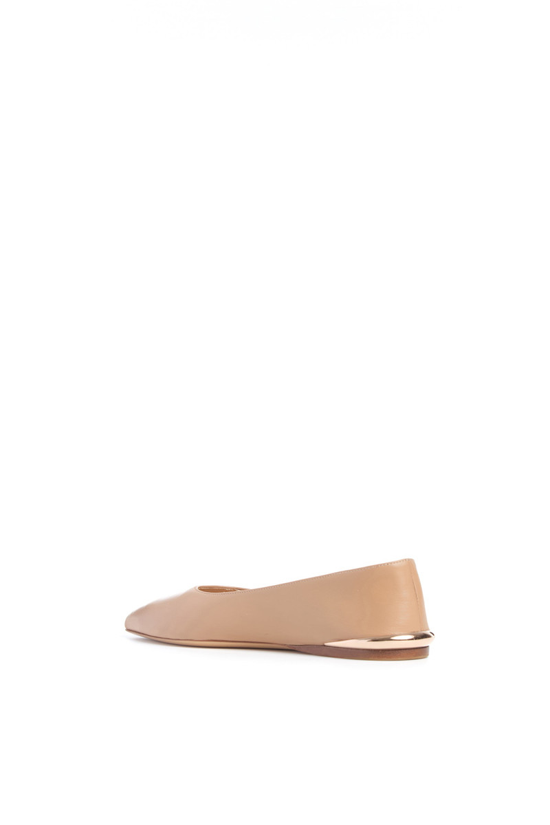 GABRIELA HEARST Fleur Ballerina Flat in Nude Nappa Leather outlook