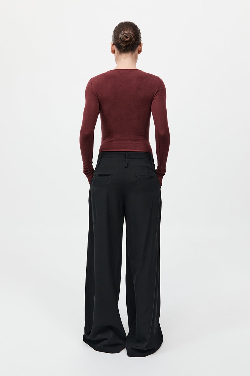 Double Loop Pants - Black - 7