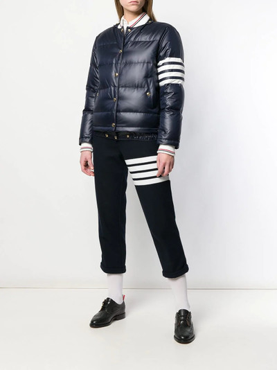 Thom Browne 4-Bar padded bomber jacket outlook