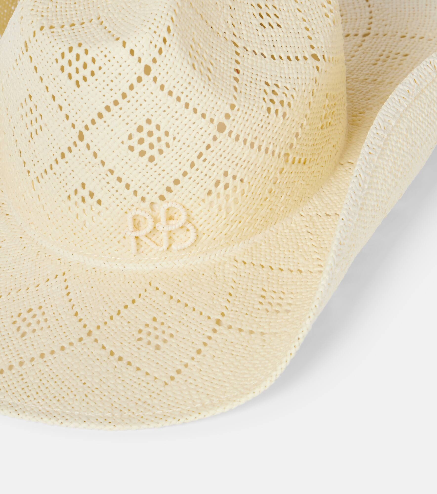 Logo straw boater hat - 3