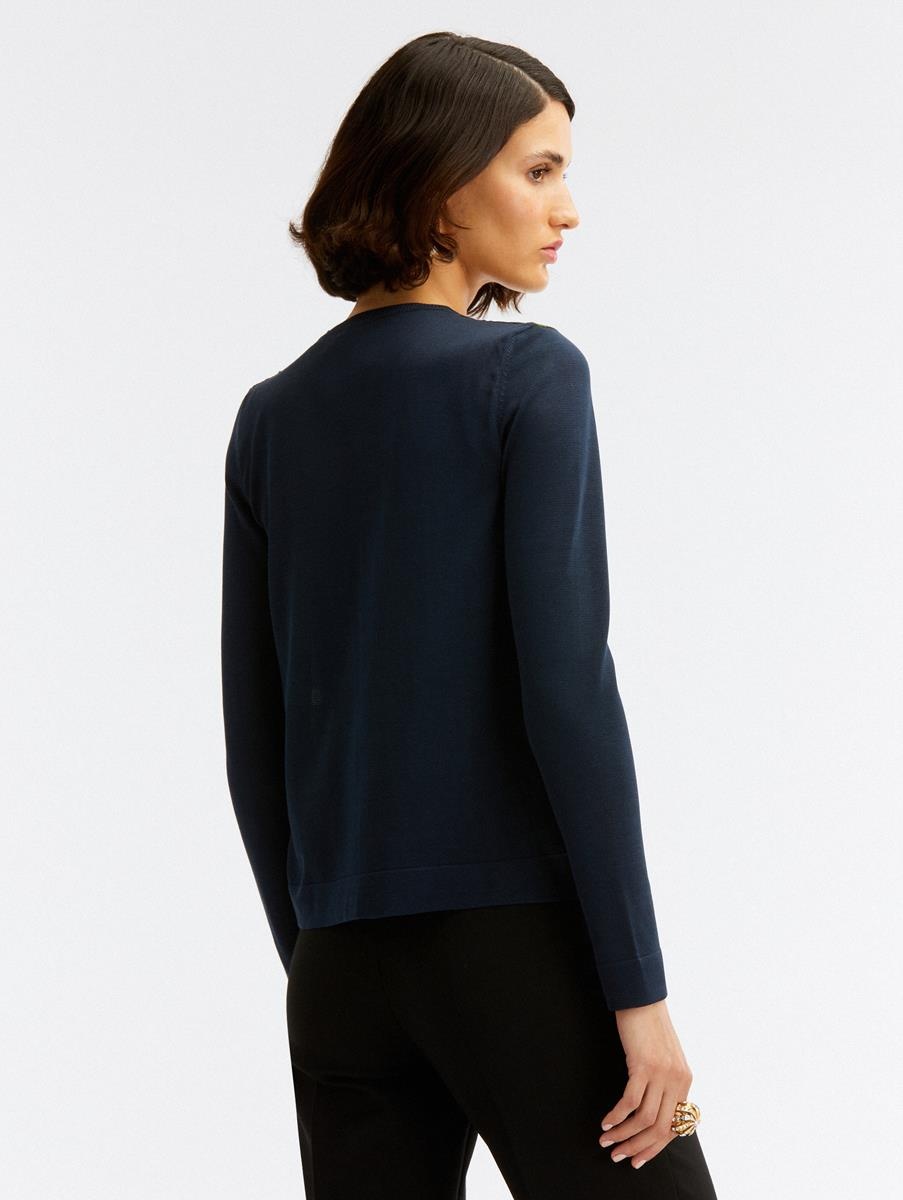 PASSIONFLOWER SILK INSET CARDIGAN - 3