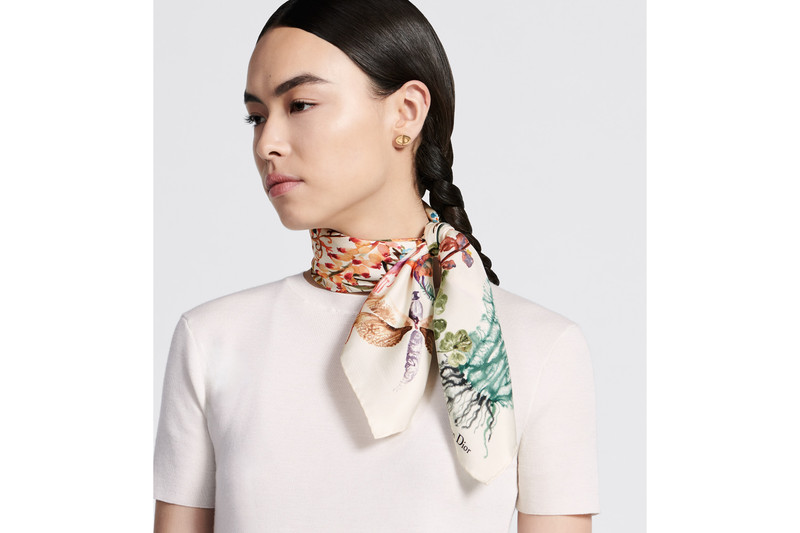 Dior La Mort Tarot 70 Square Scarf outlook