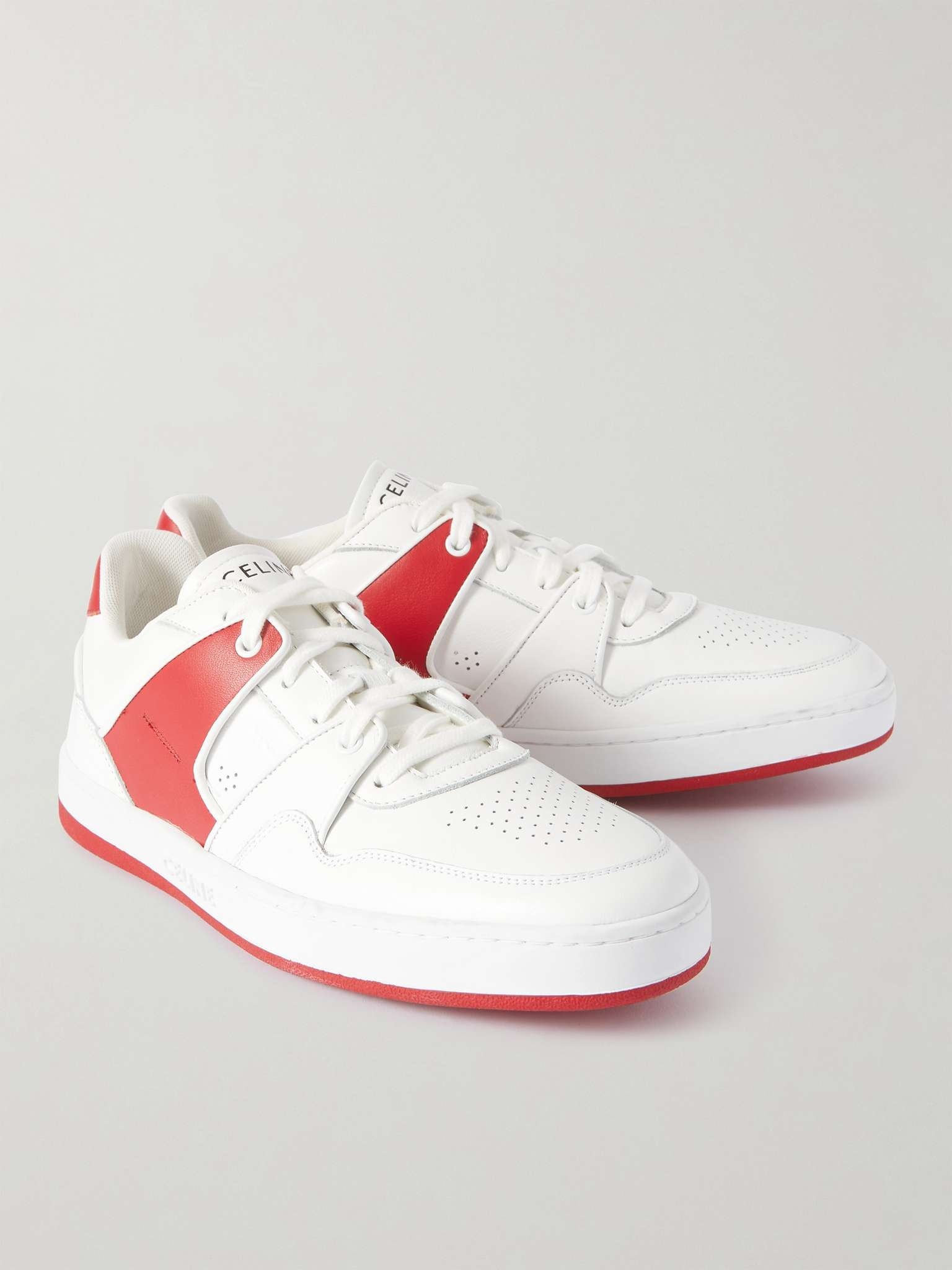 Two-Tone Leather Sneakers - 4