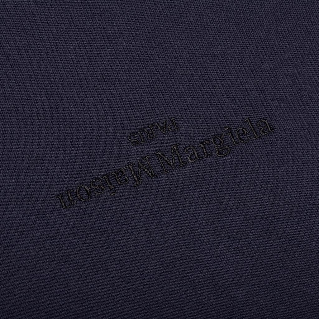 TONAL UPSIDE DOWN LOGO HOODIE - BLUE/TONAL EMBROIDERY - 3