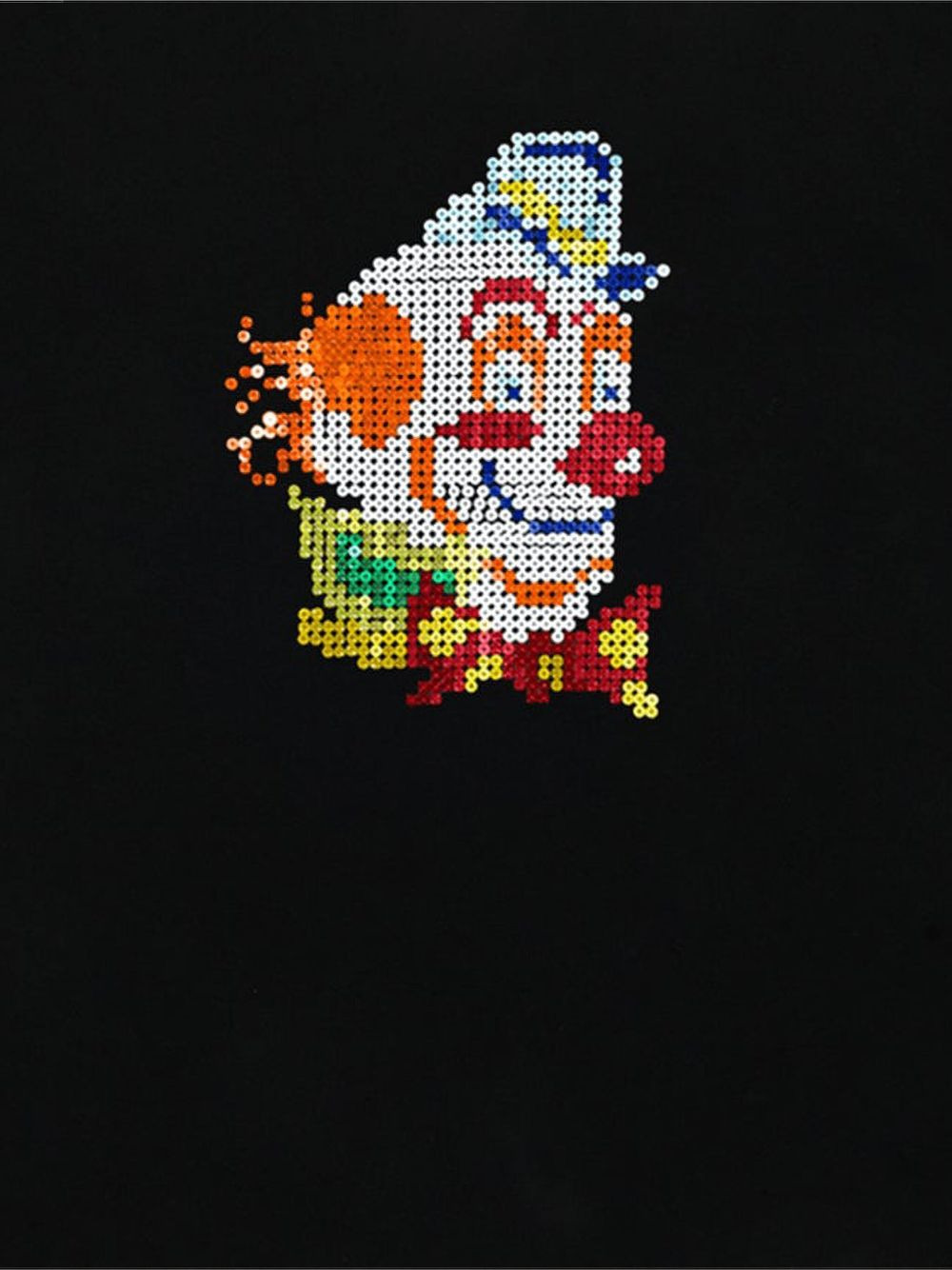 Clown sequin-embellished short-sleeve T-shirt - 2