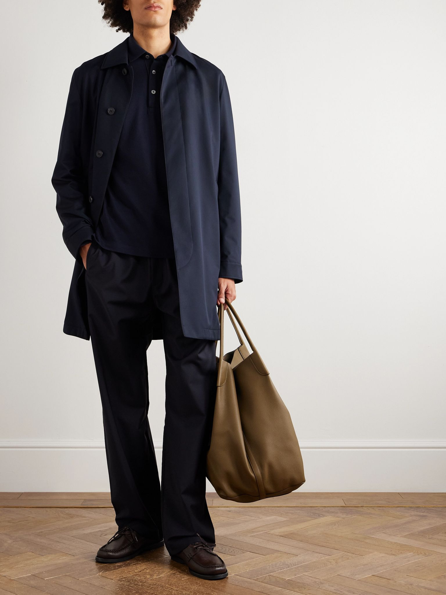 Twill Coat Navy - 2