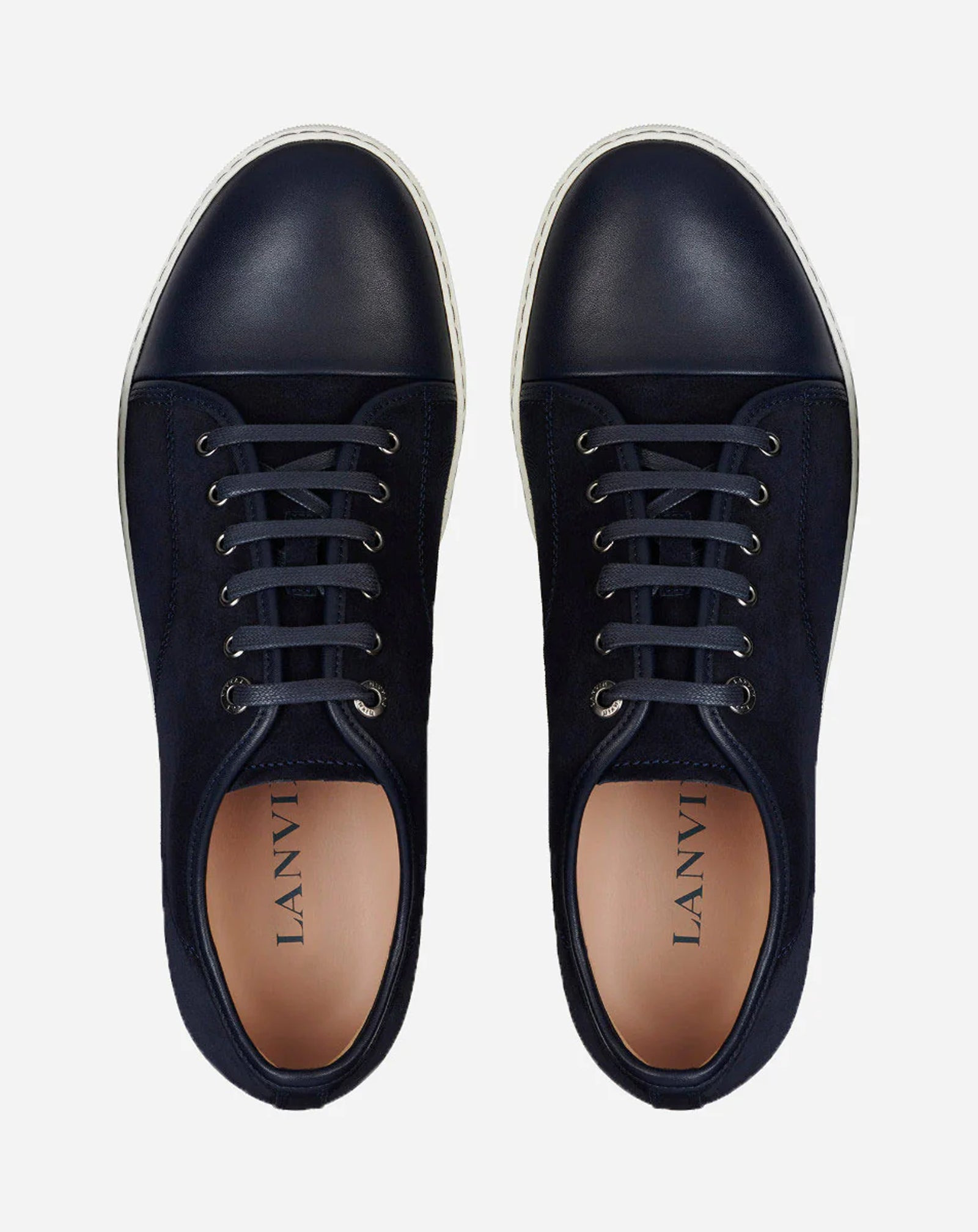 DBB1 LEATHER AND SUEDE SNEAKERS - 3