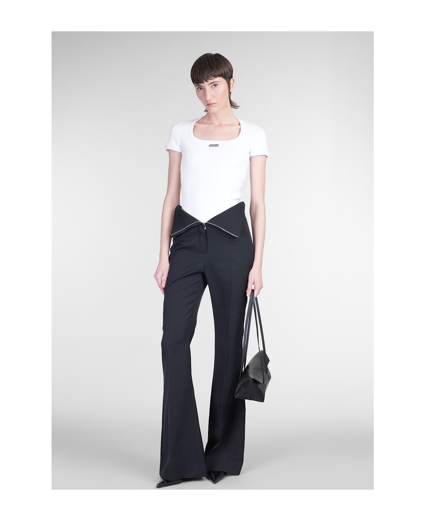 Topwear In White Cotton - 2