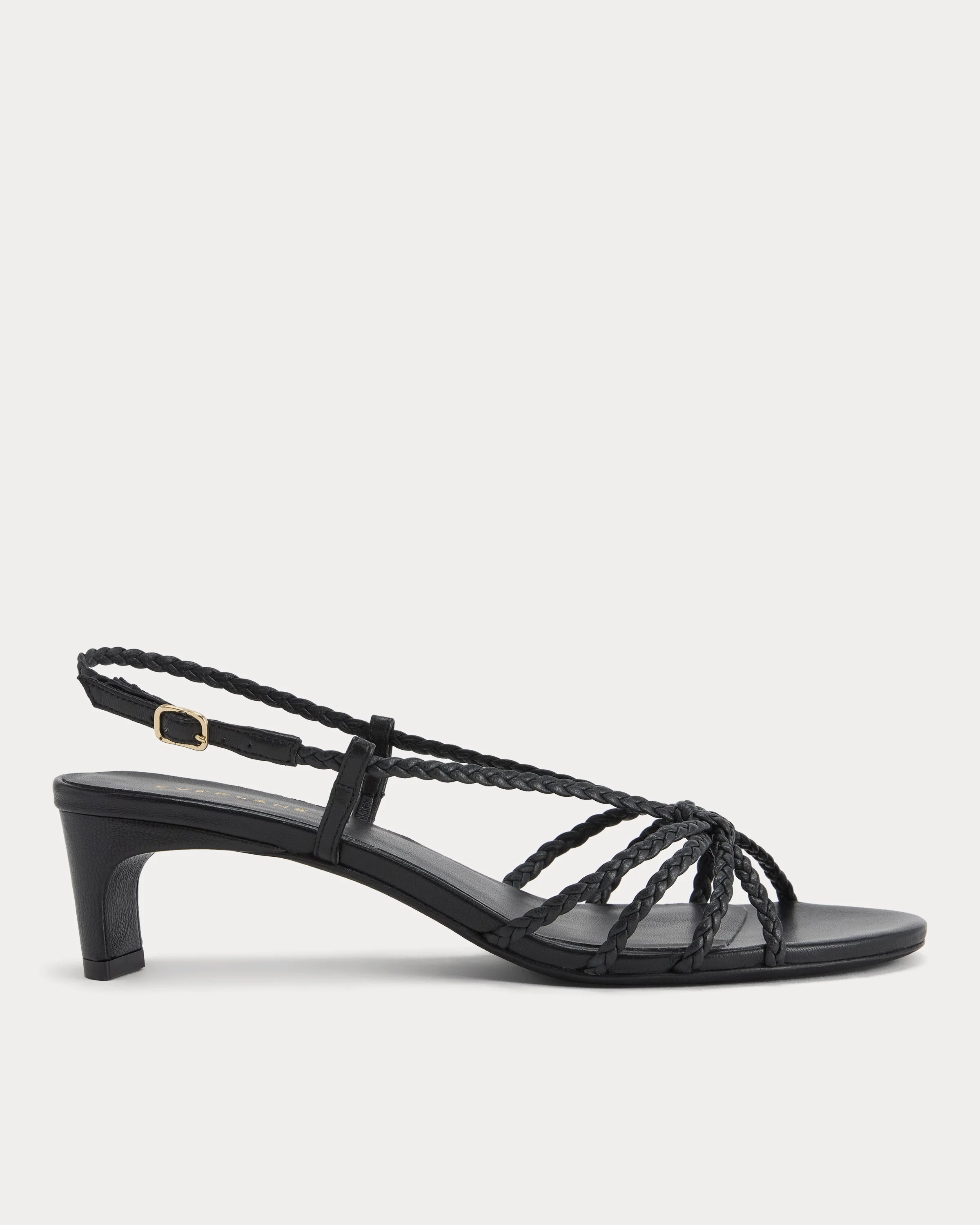 MADE IN ITALY BRAIDED KITTEN HEEL - 1
